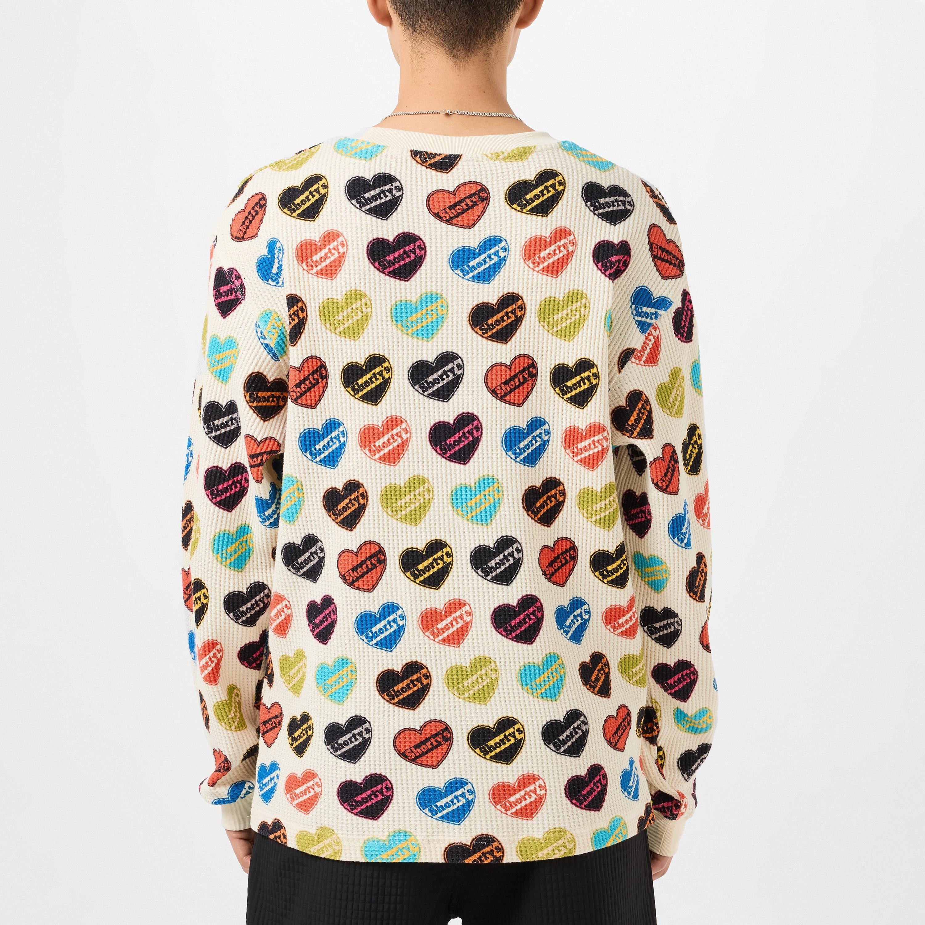 Natural - Pleasures - Heart Thermal Long Sleeve Top - 3