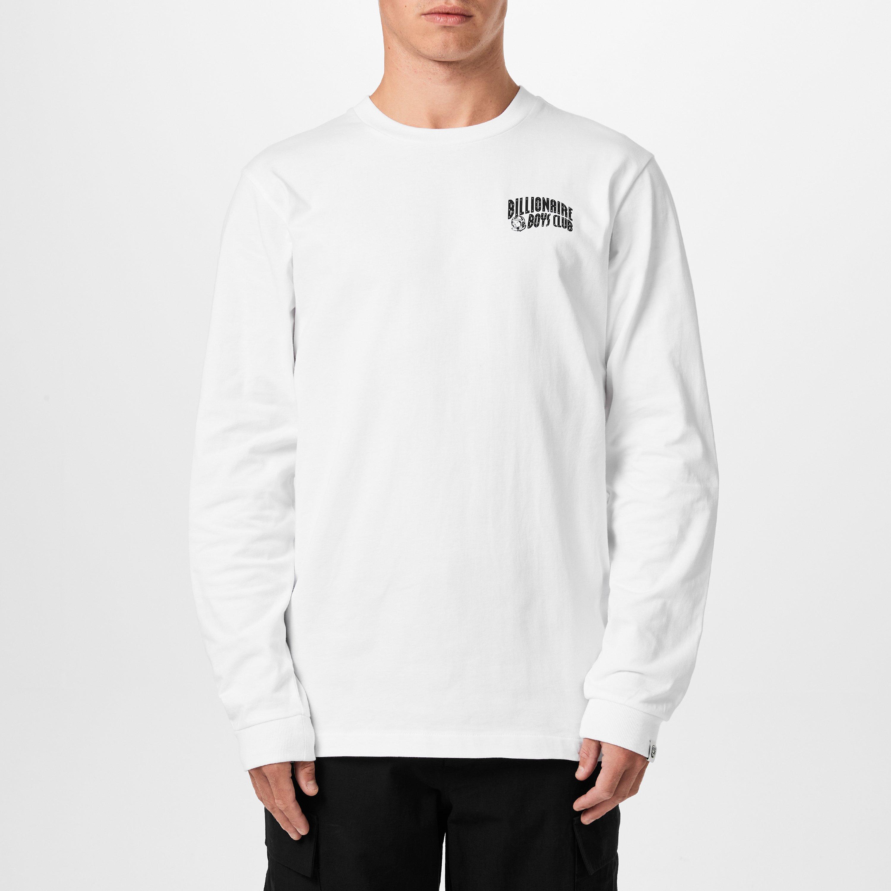 WHITE - Billionaire Boys Club - Long Sleeve Small Arch T-Shirt - 3