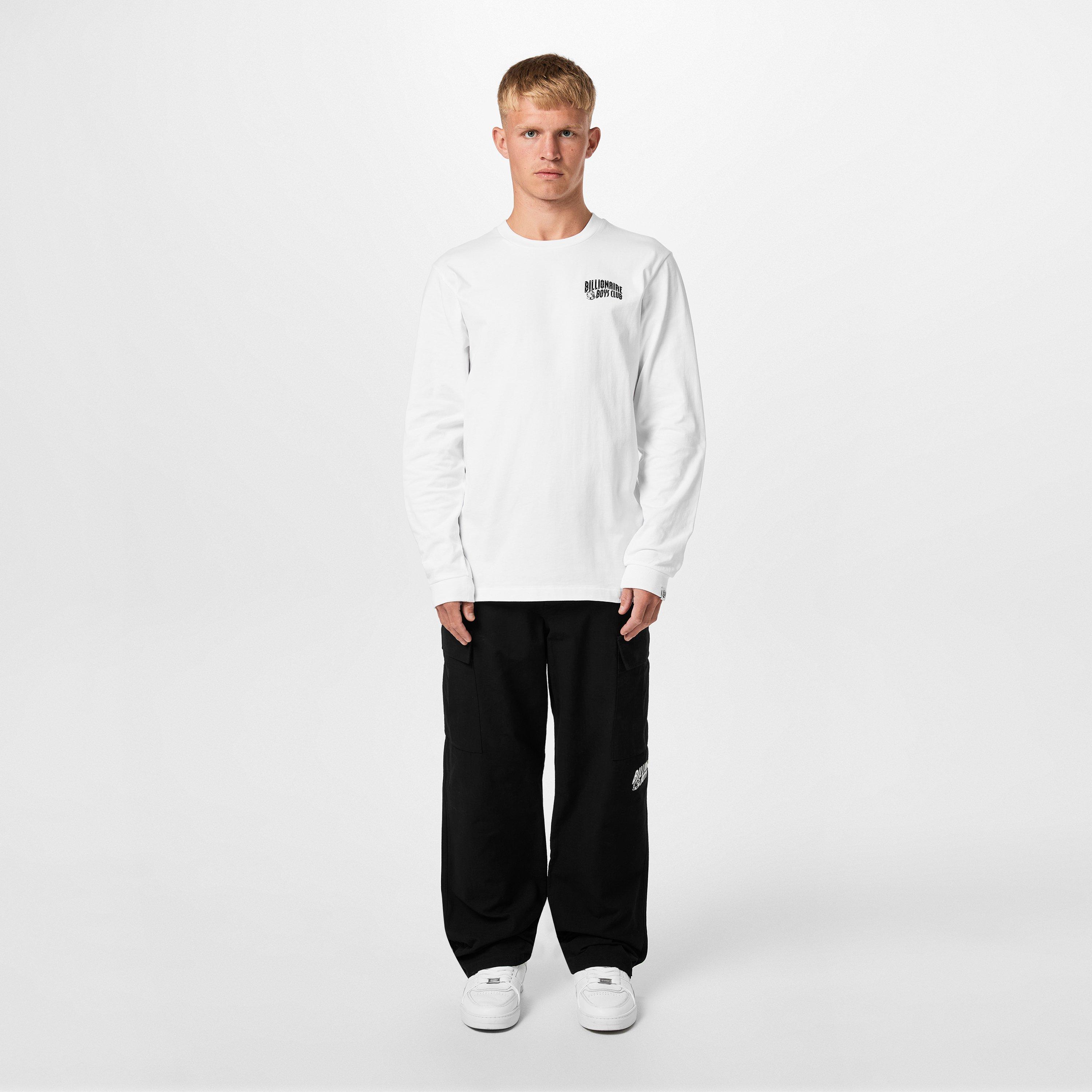 WHITE - Billionaire Boys Club - Long Sleeve Small Arch T-Shirt - 6