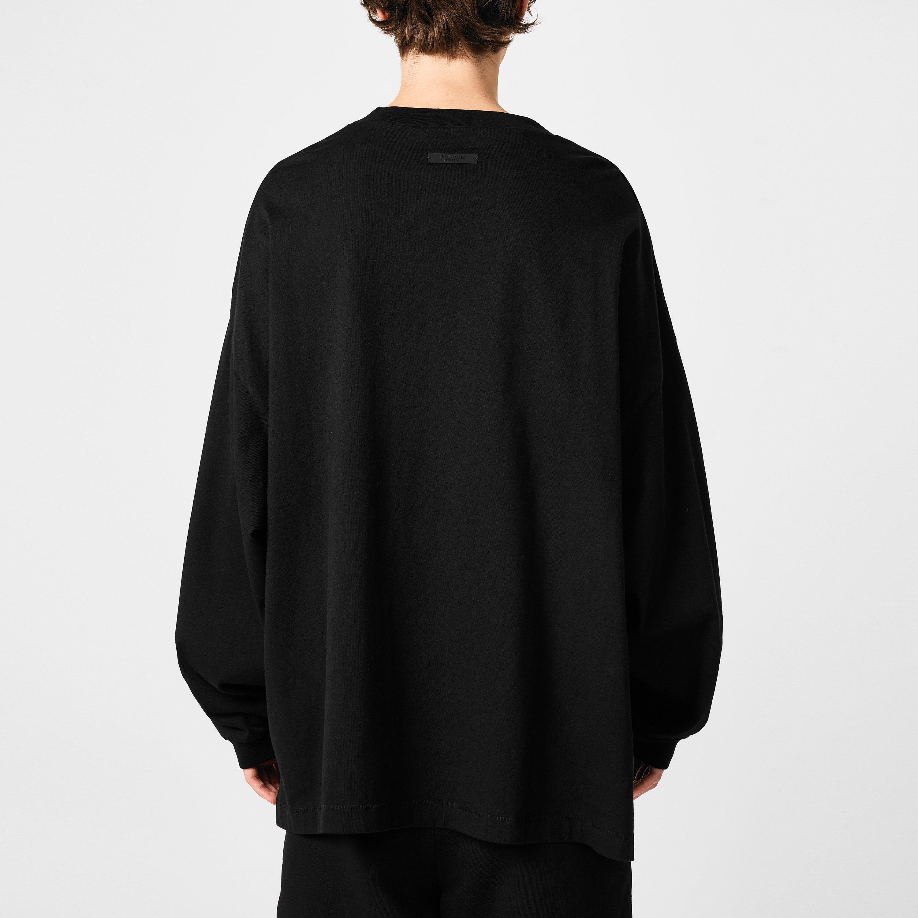 Black - Fear Of God Essentials - Jersey Long Sleeve Tee - 4