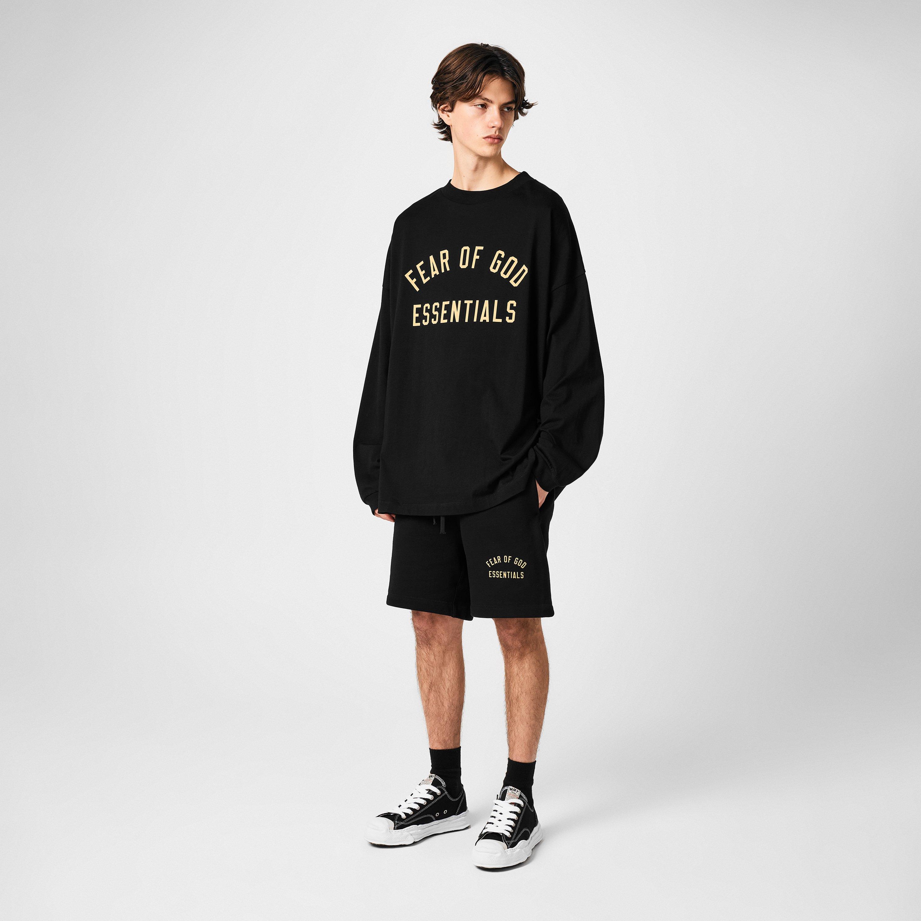 Black - Fear Of God Essentials - Jersey Long Sleeve Tee - 6