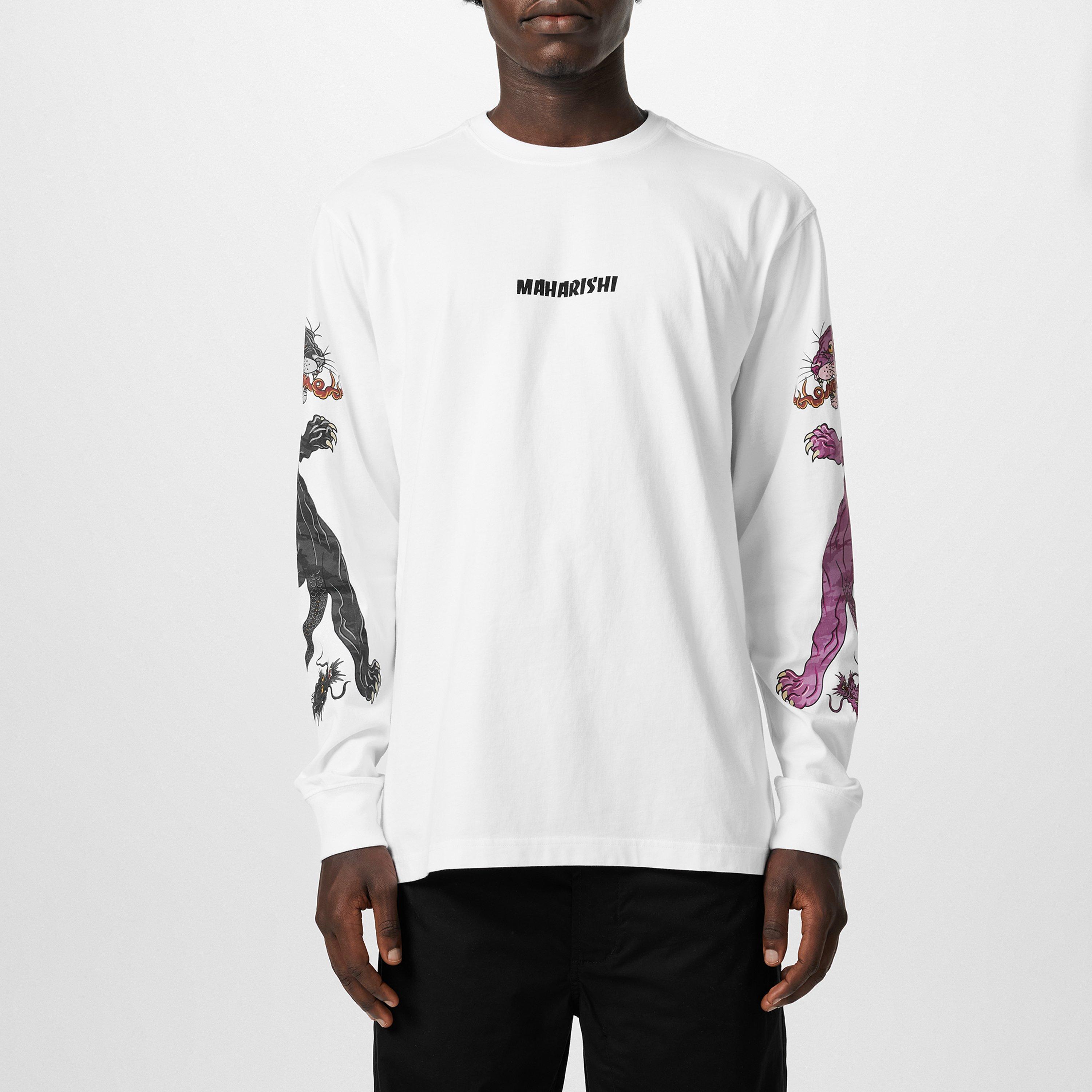 Maharishi Dual Panther Long Sleeve T-Shirt