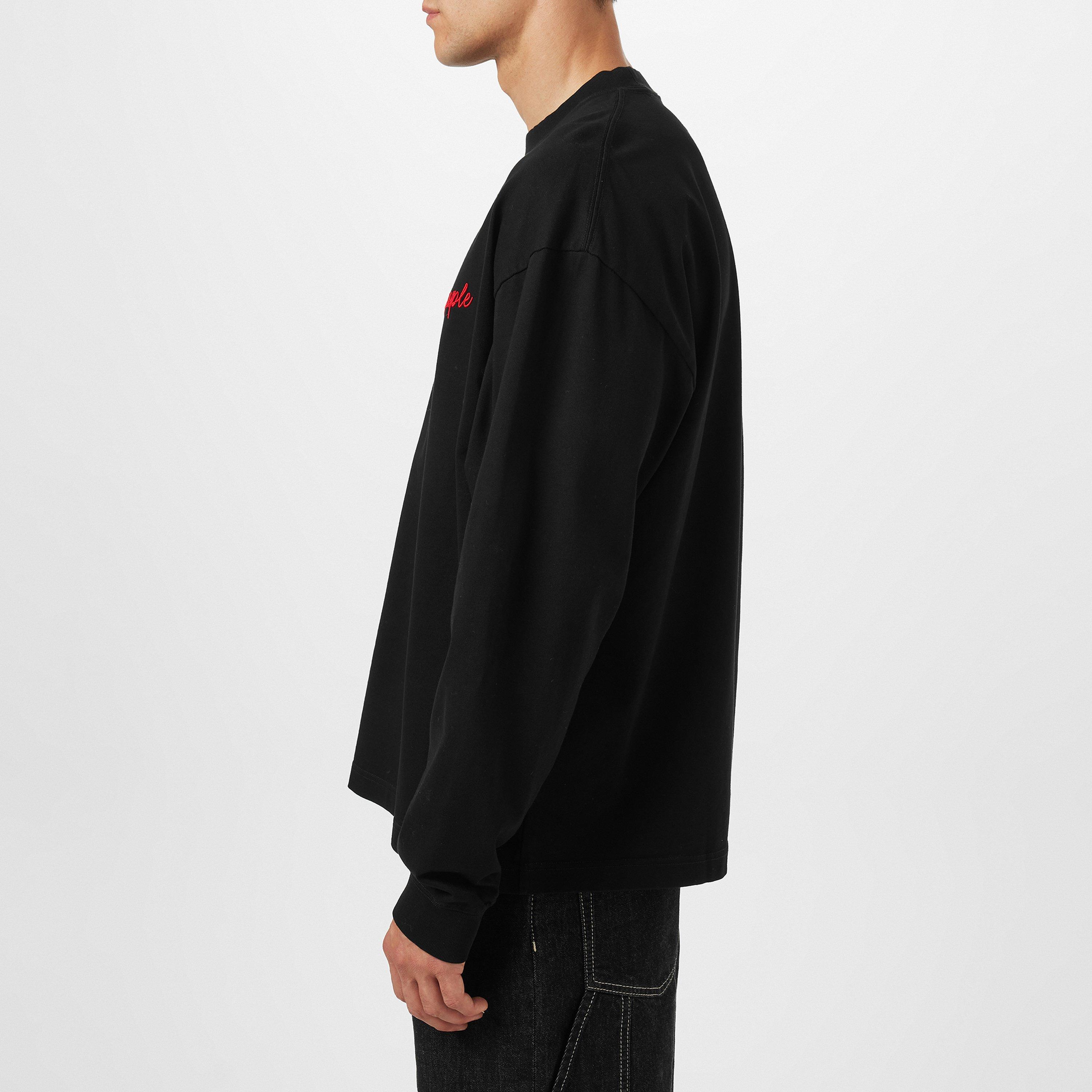 Black - Purple Brand - Men's Oversized Long-Sleeve T-Shirt - 2