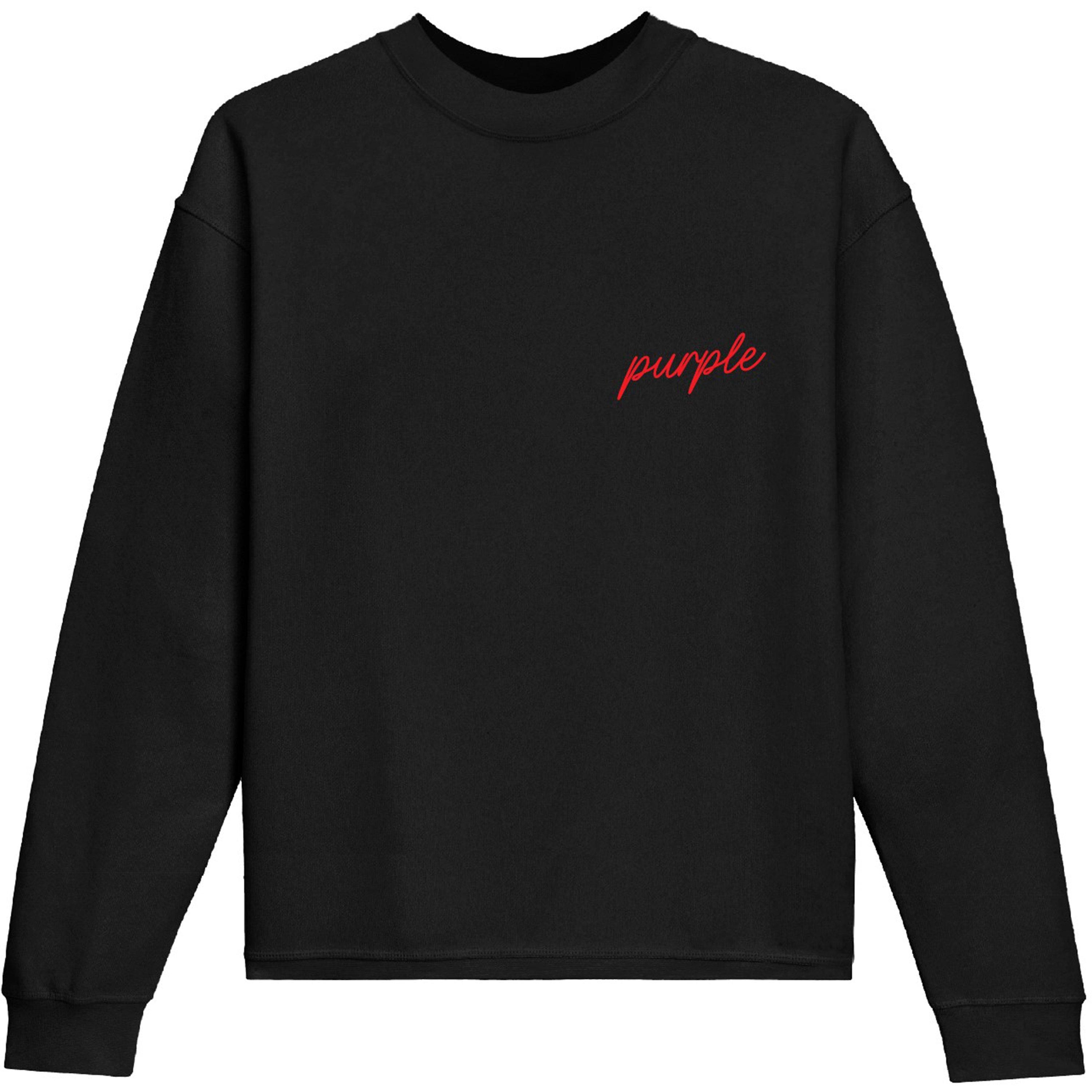 Black - Purple Brand - Men's Oversized Long-Sleeve T-Shirt - 5