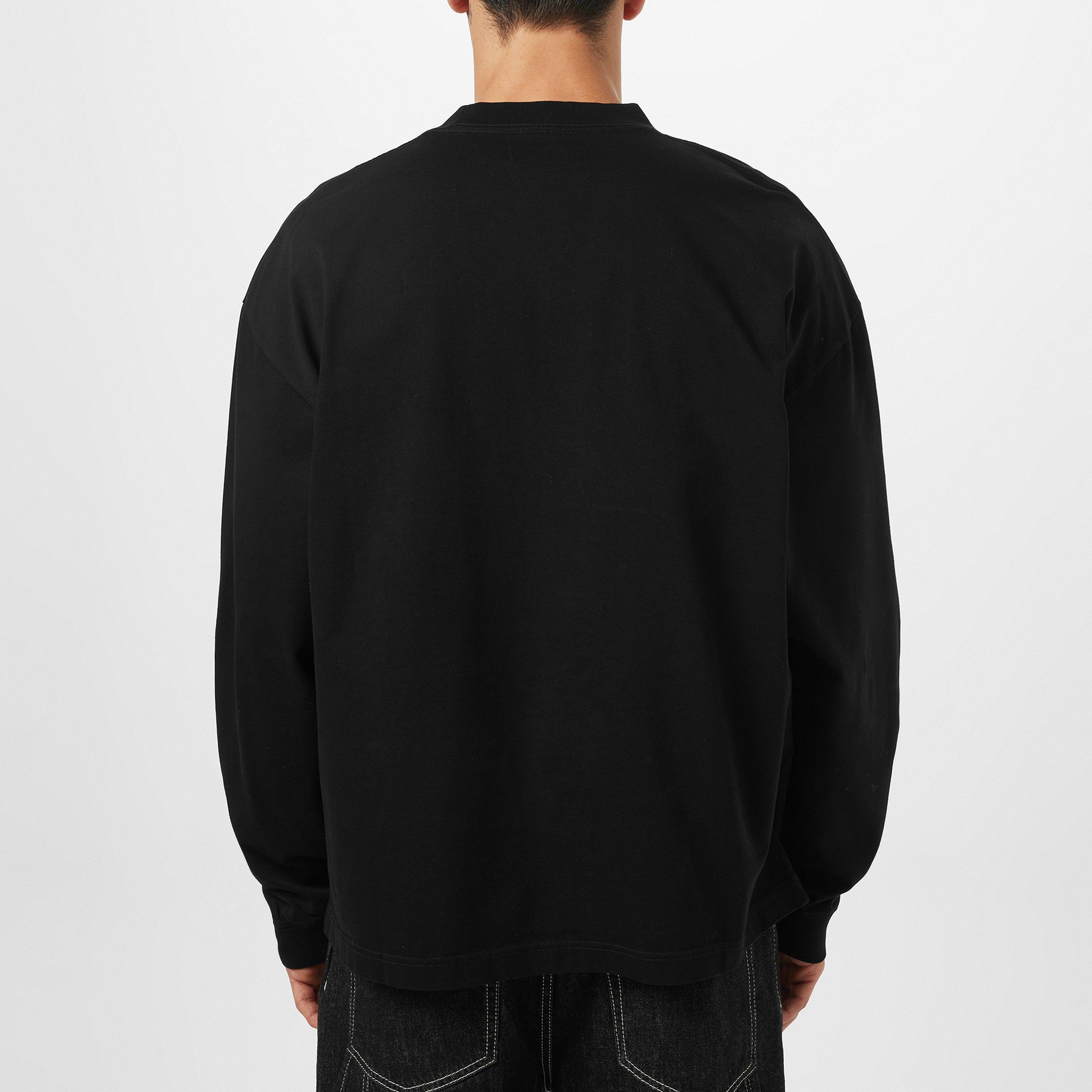 Black - Purple Brand - Men's Oversized Long-Sleeve T-Shirt - 3