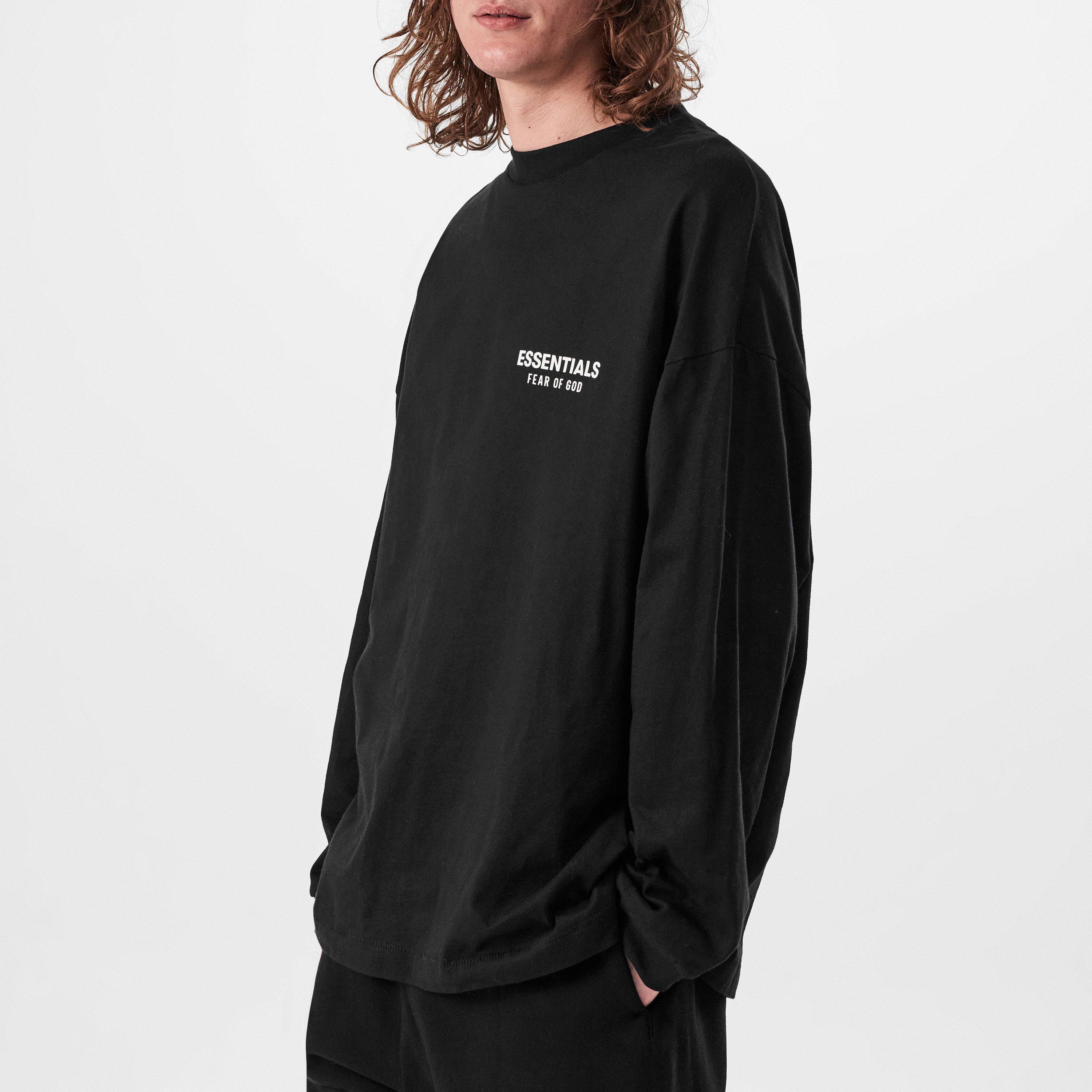 未使用品★FEAR OF GOD ESSENTIALS LONG SLEEVE Fear of God Essentials Long Sleeve Shirt in Light Heather