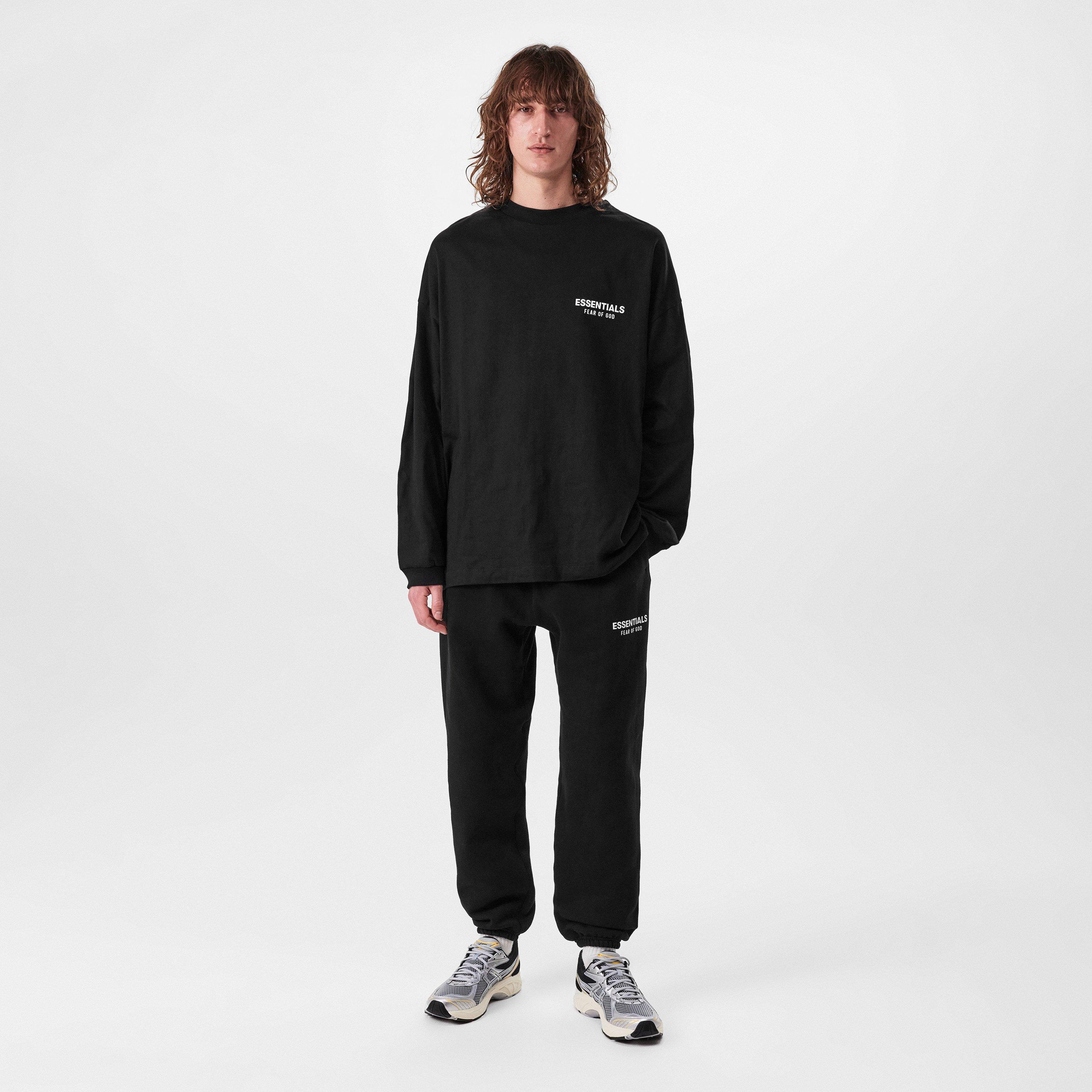 Black - Fear Of God Essentials - Long Sleeve T-Shirt - 6