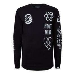 Billionaire Boys Club Multi Logo Long Sleeve T-Shirt