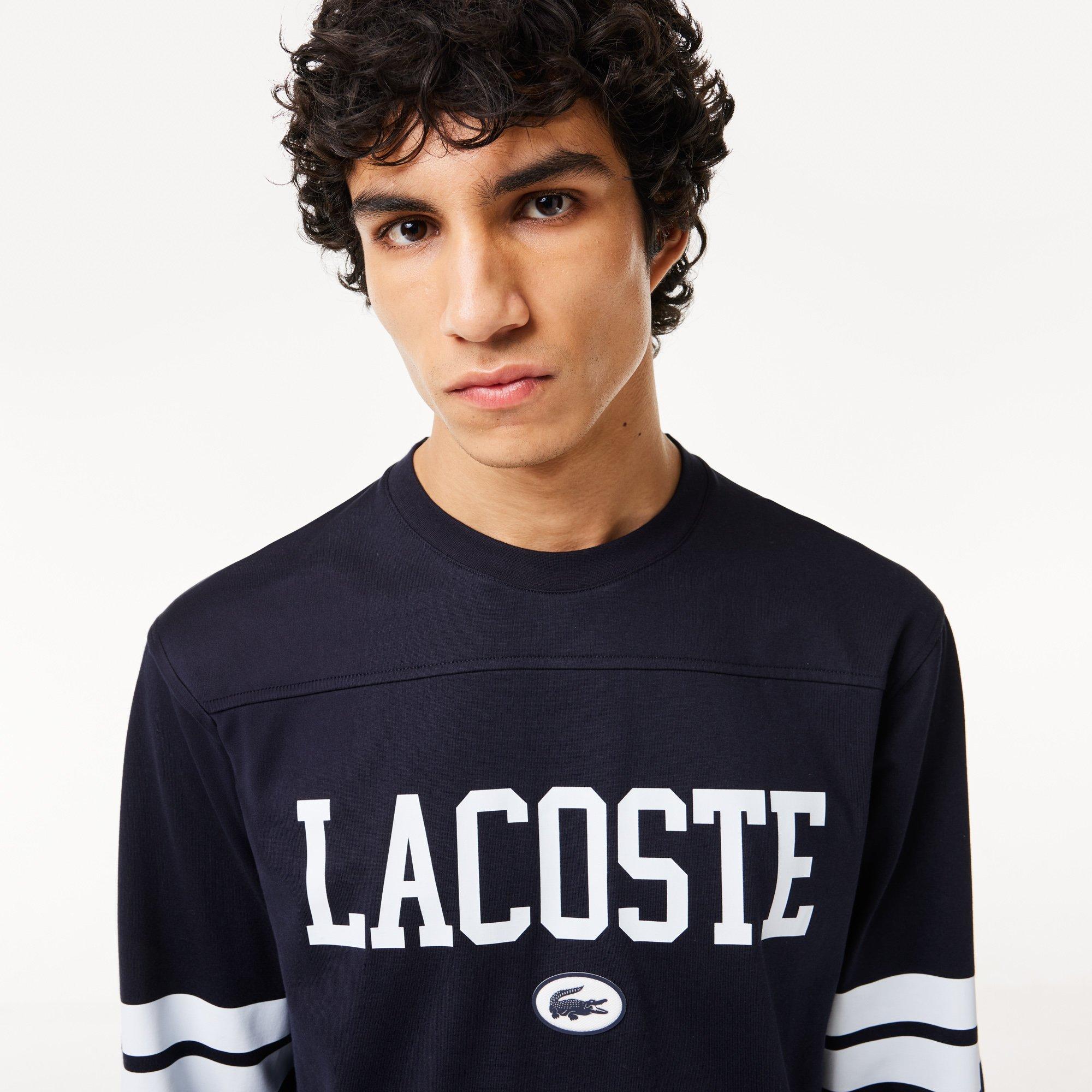 Black lacoste long sleeve shirt online