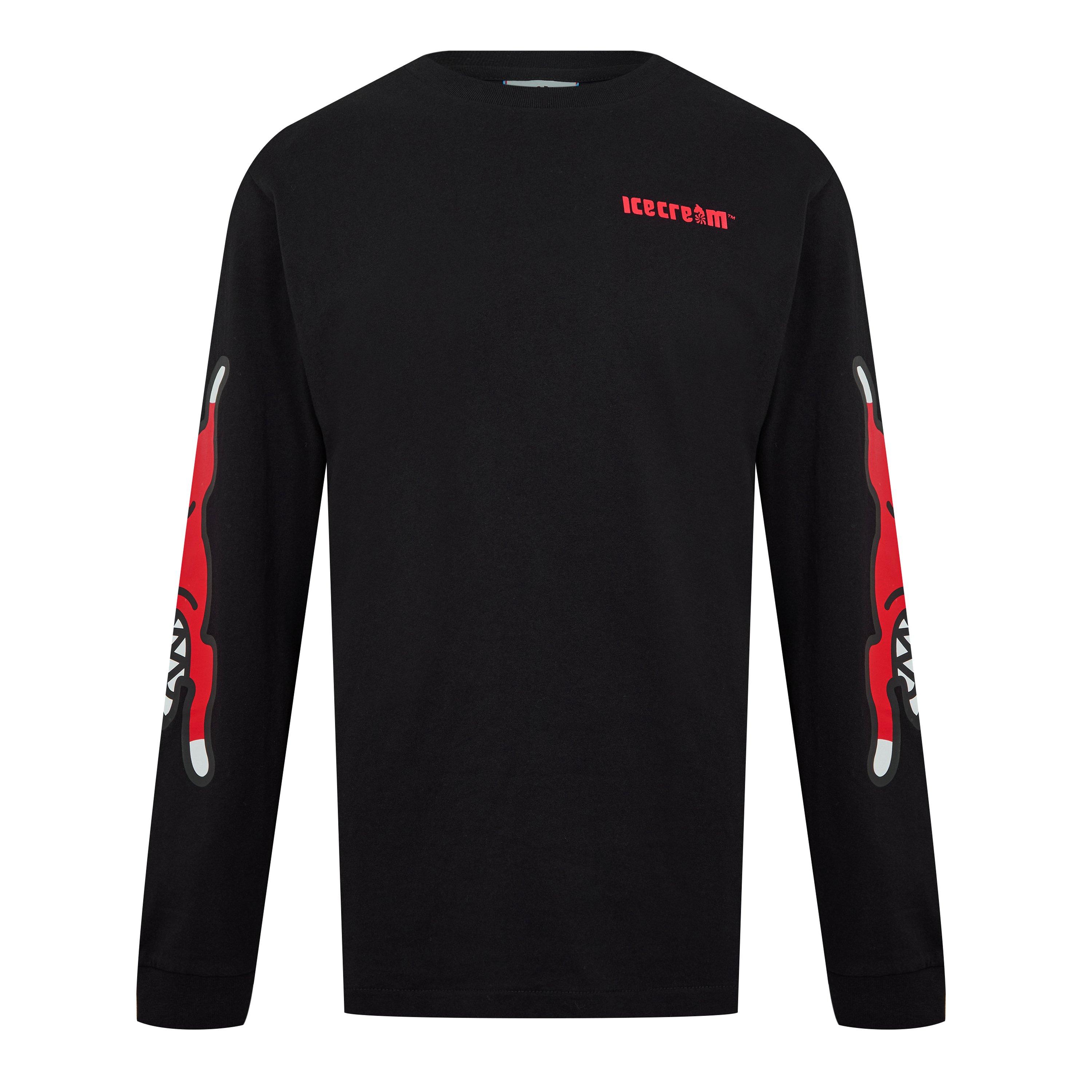 Black - ICECREAM - Men's Run Dog Long-Sleeve T-Shirt - 5