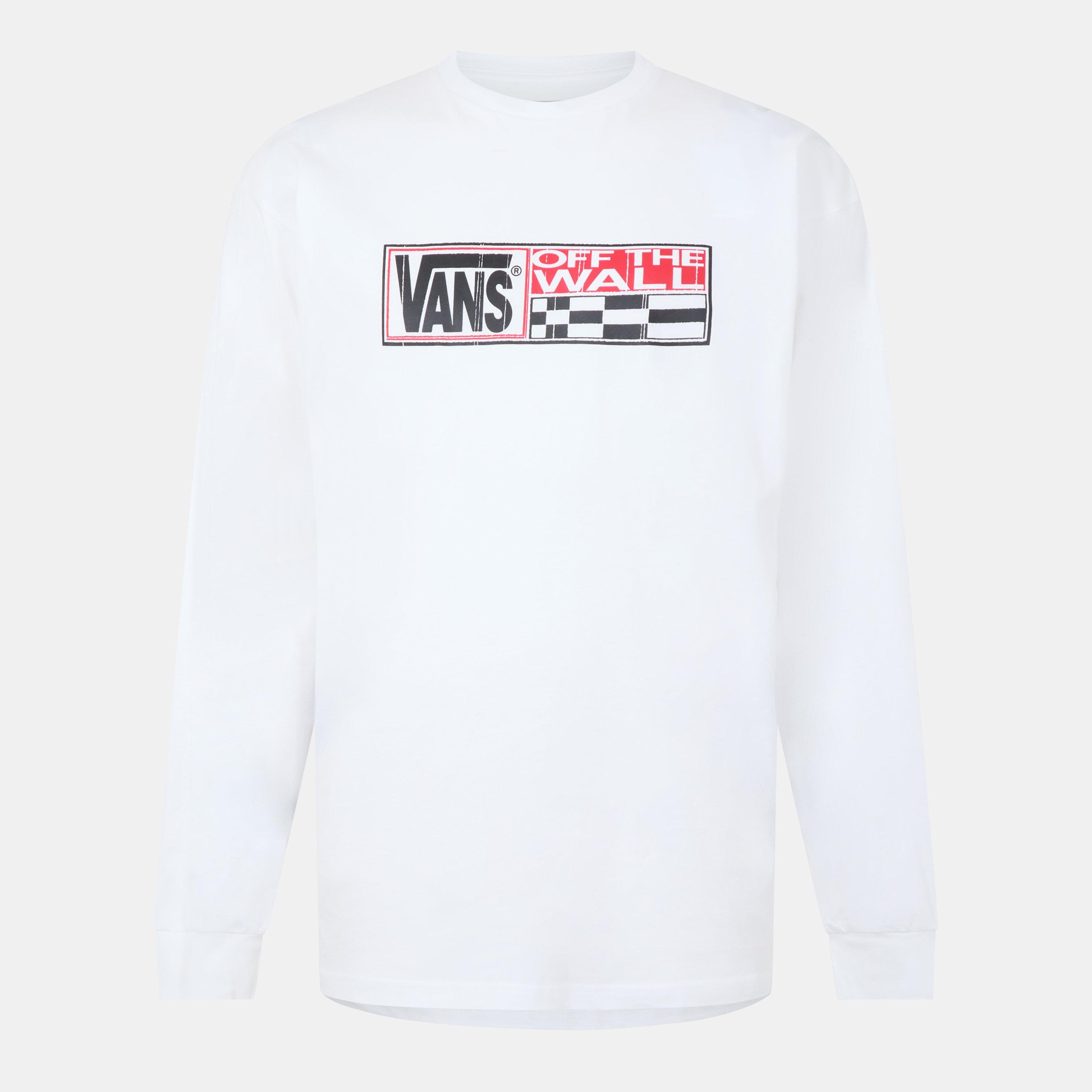 Hvid - Vans - Men's Hi Stretch White Long-Sleeve T-Shirt - 1