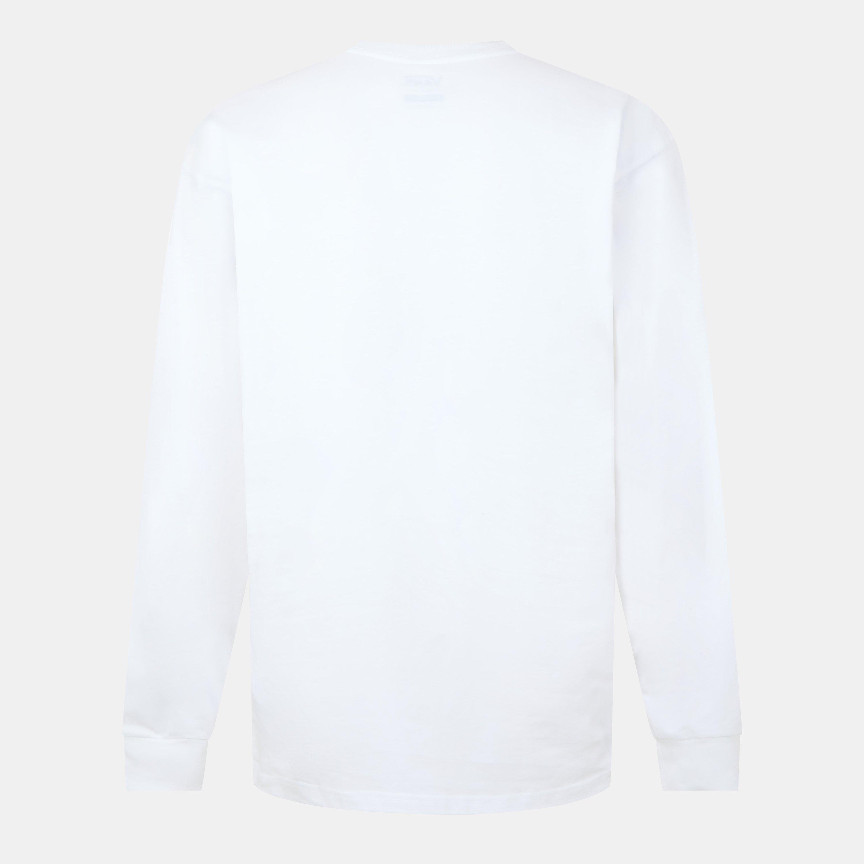 Hvid - Vans - Men's Hi Stretch White Long-Sleeve T-Shirt - 2