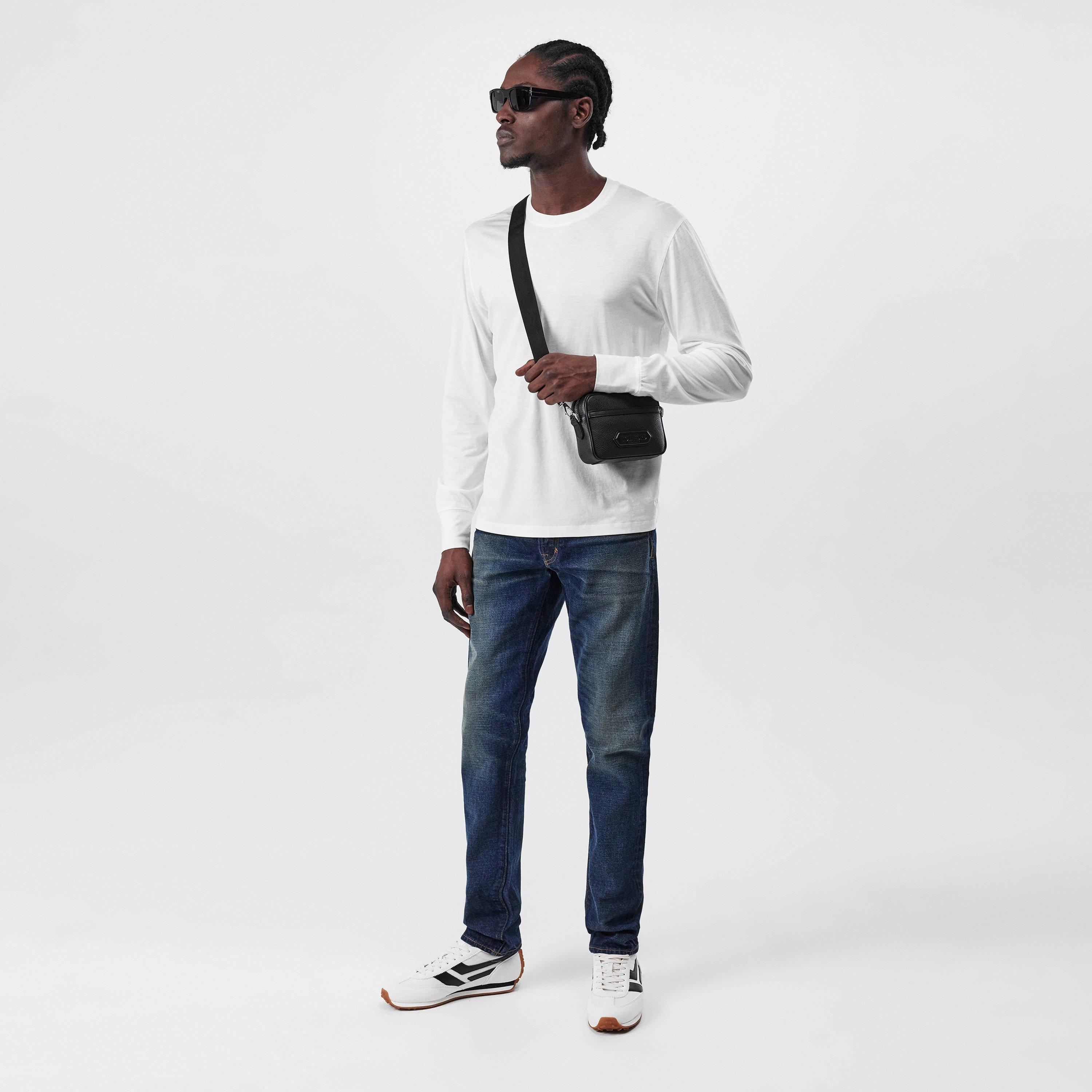 White - Tom Ford - Men's Henley Long Sleeve T-Shirt - 4