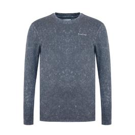 Firetrap Long Sleeve Wash T Shirt