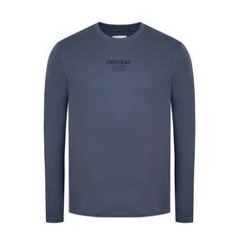 Firetrap Long Sleeve Garphic T Shirt Mens