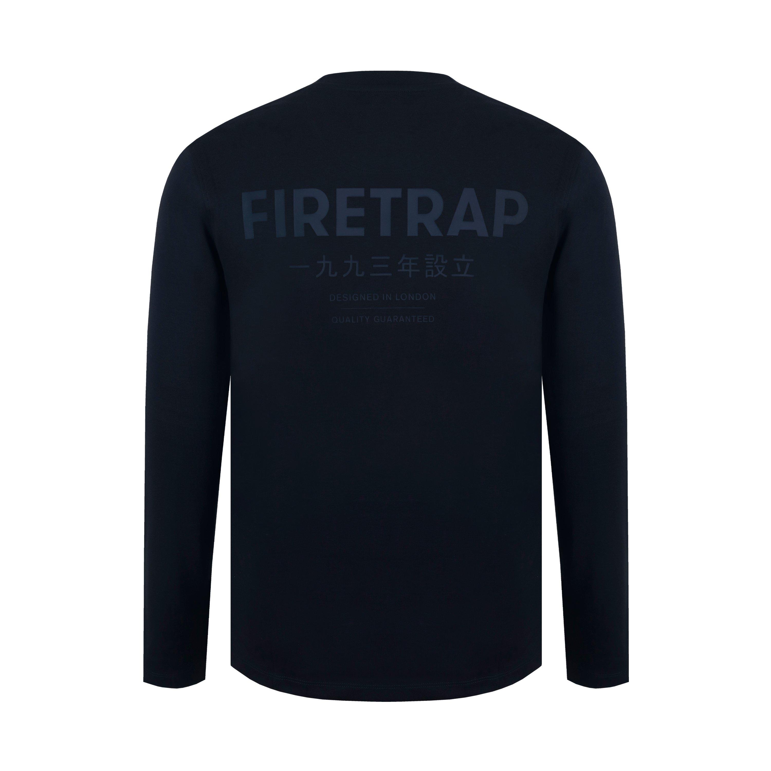 Black - Firetrap - Long-Sleeve Graphic T-Shirt - 2