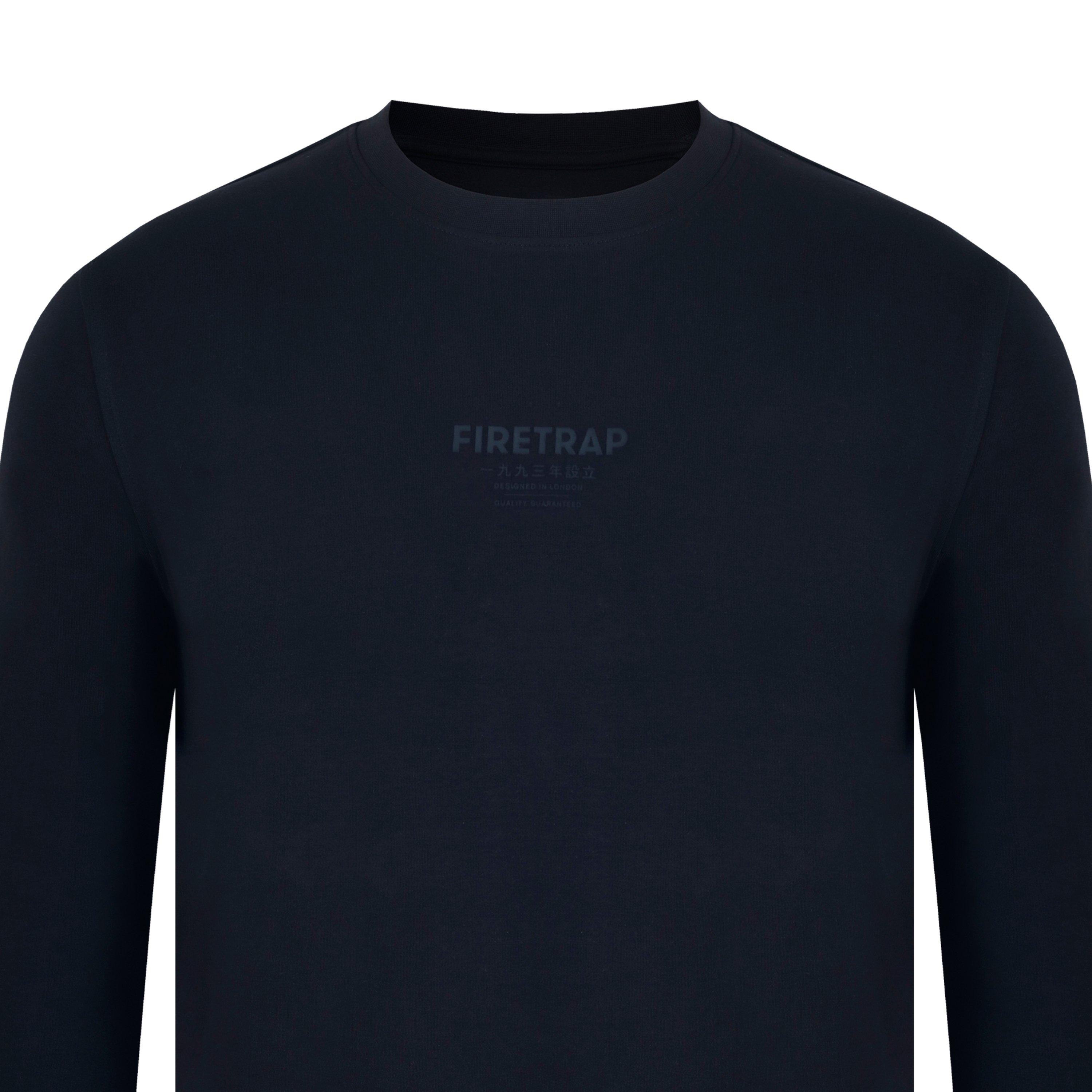 Black - Firetrap - Long-Sleeve Graphic T-Shirt - 3