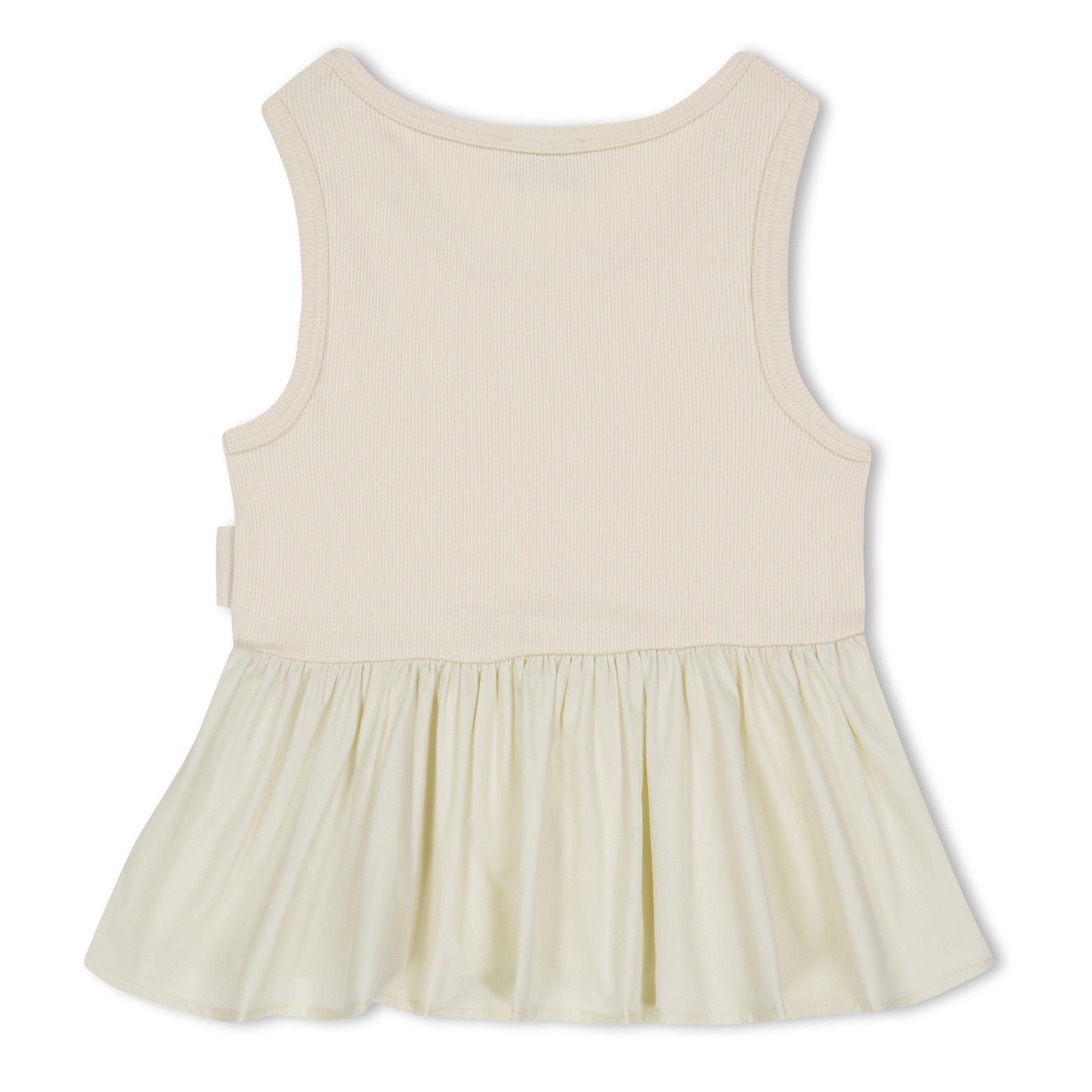 White 050 - Moncler - Kids' Logo Embroidered Regular Fit T-Shirt - 2