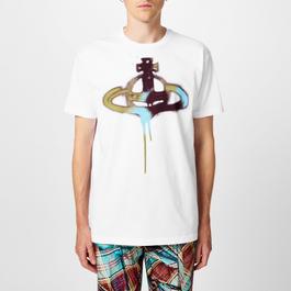 Vivienne Westwood Multi Coloured Spray Orb T Shirt