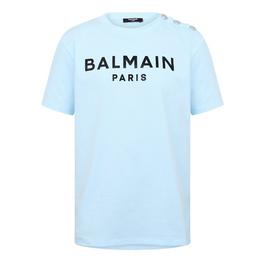 Balmain Button Paris T Shirt Juniors