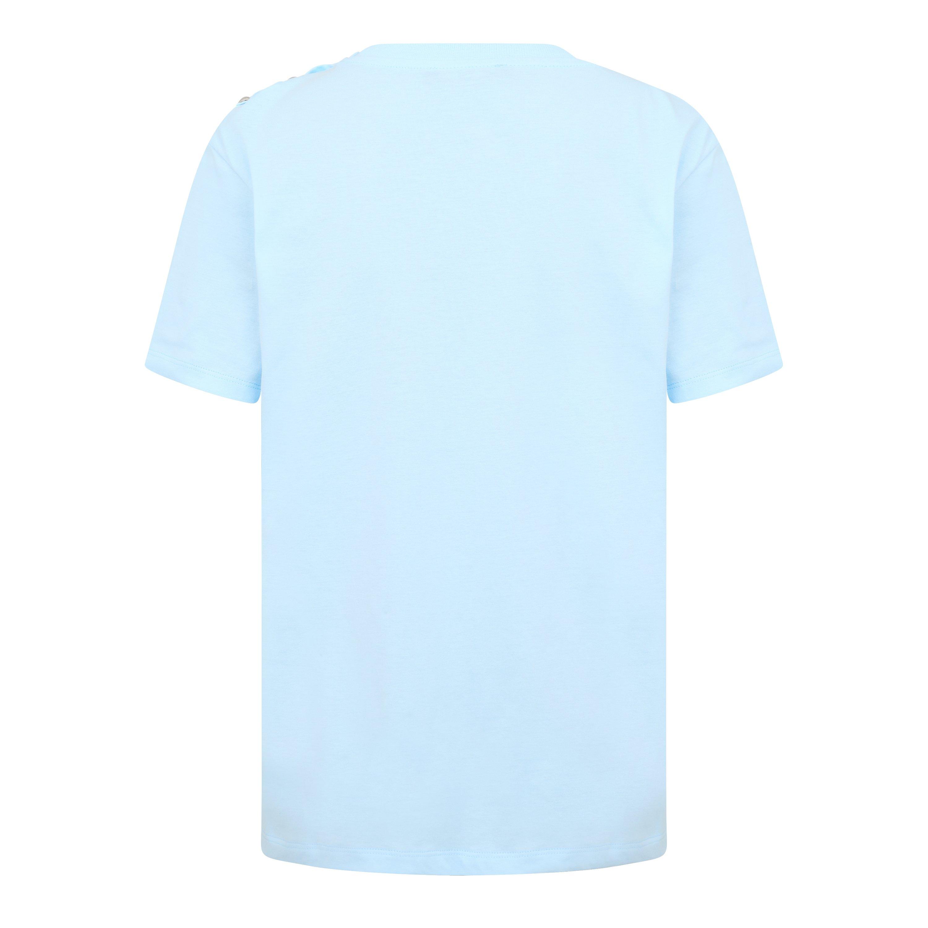 Pale Blue 684 - Balmain - Button Paris T-Shirt Juniors - 2