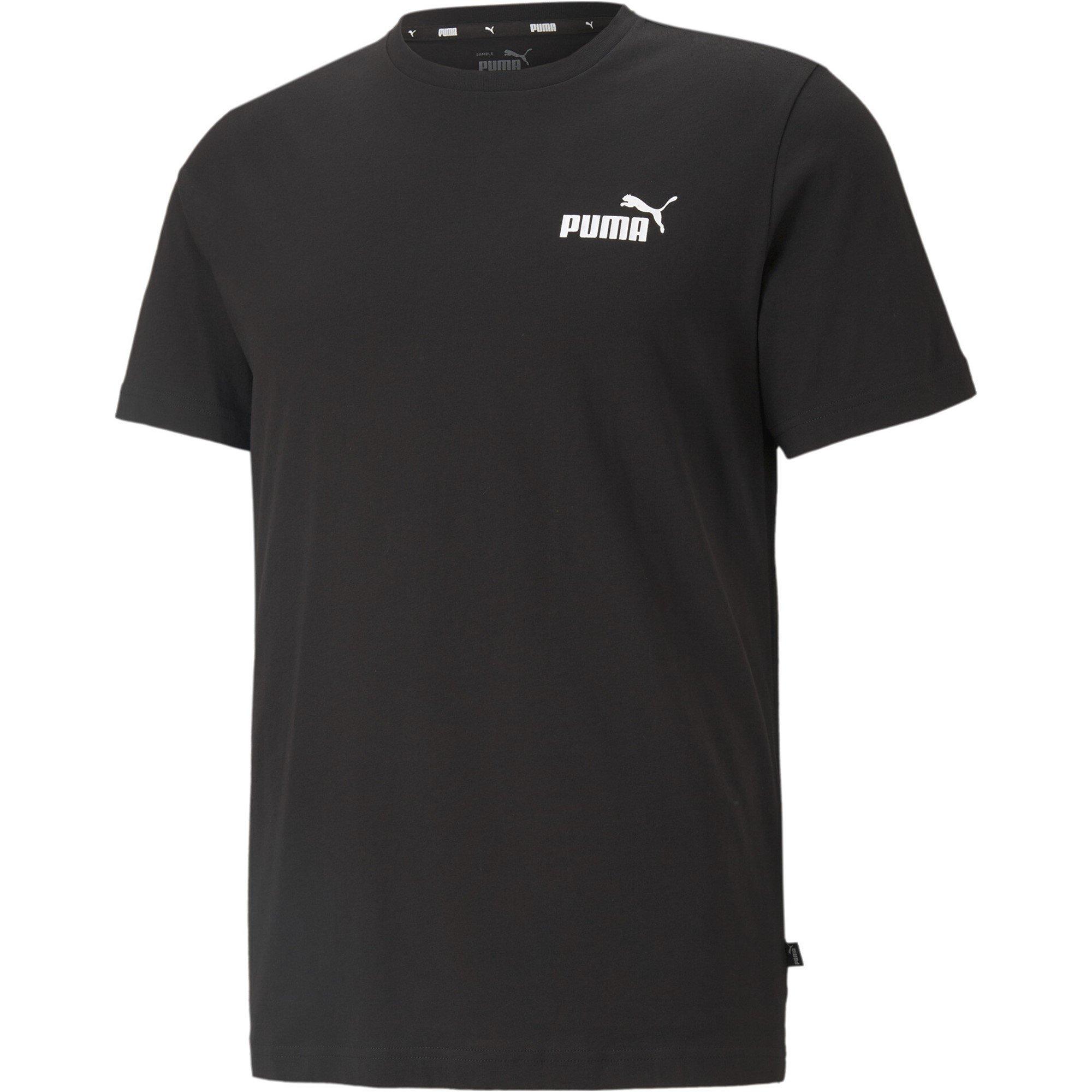 Black - Puma - Small Logo T Shirt Mens - 1
