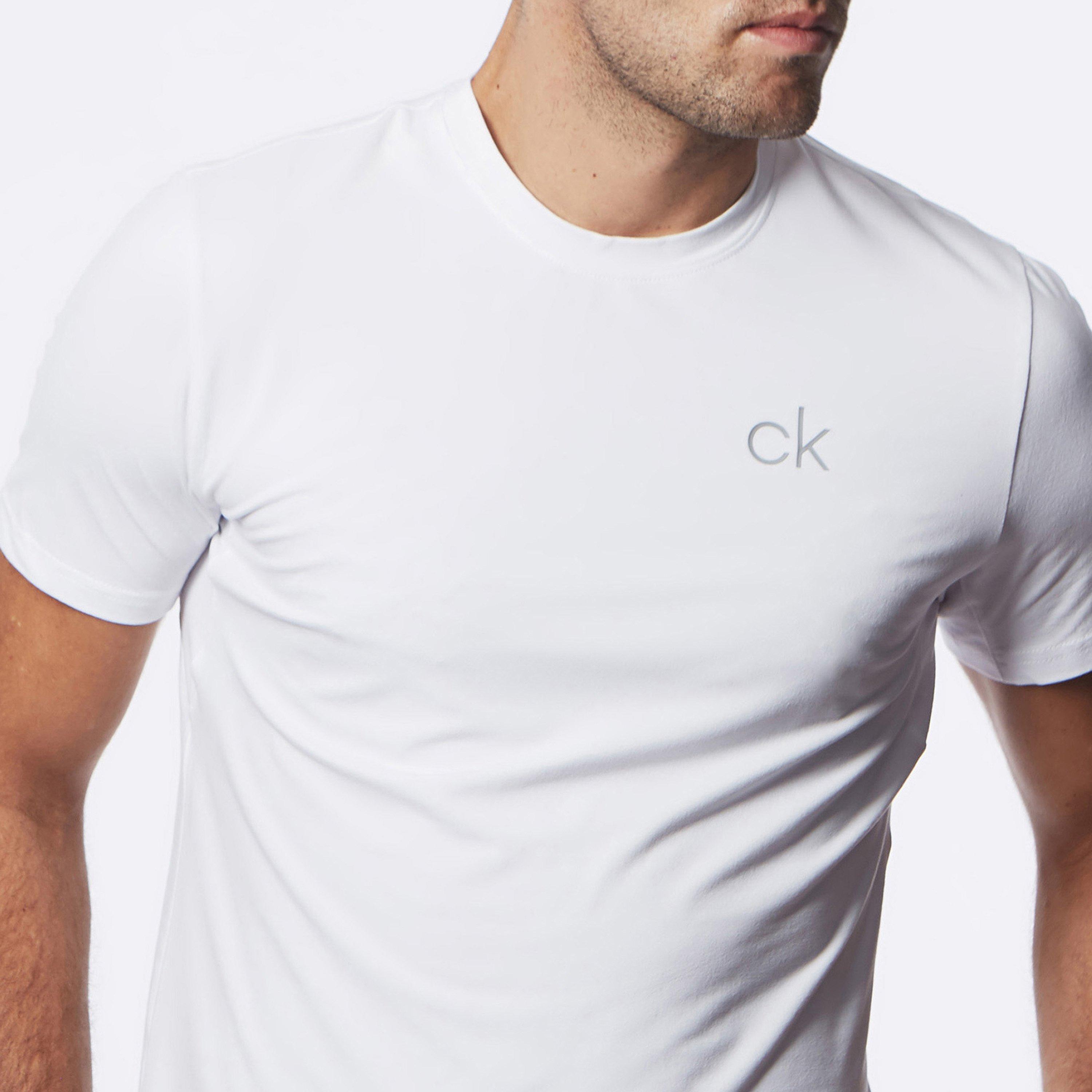 White - Calvin Klein Golf - Newport Tee Mens - 5
