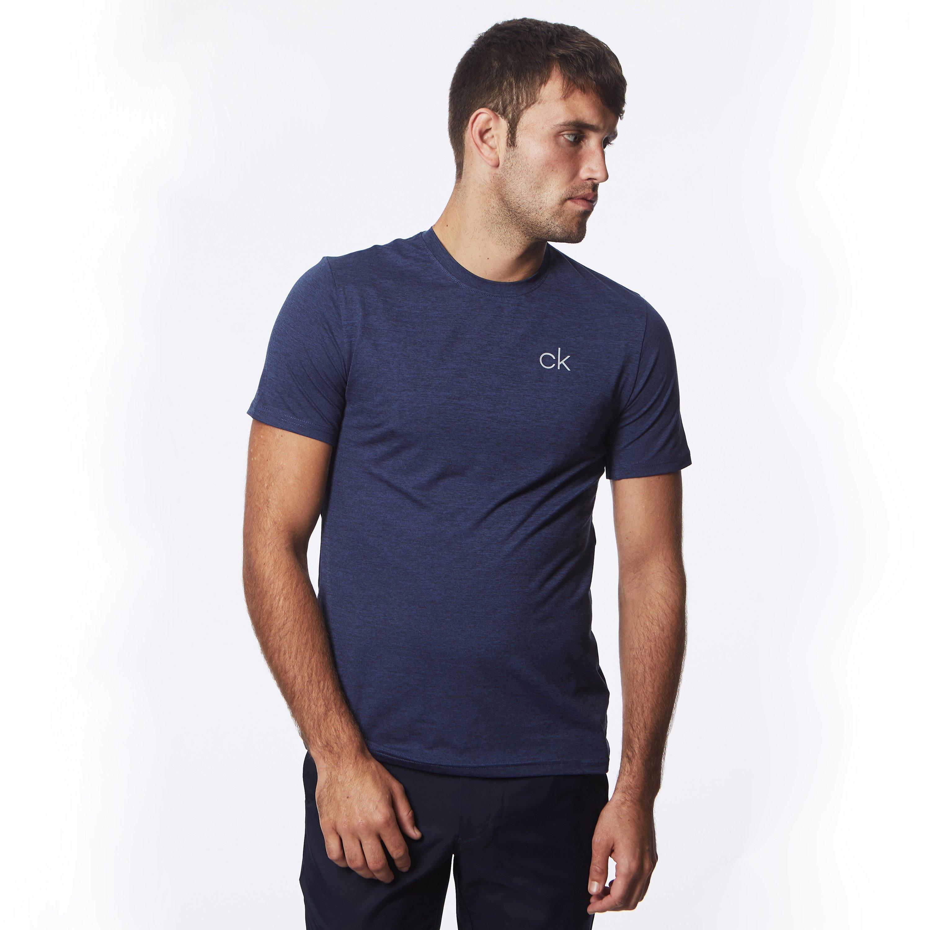 Navy Marl - Calvin Klein Golf - Newport Tee Mens - 5