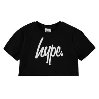 Hype Script Kids Crop T-Shirt