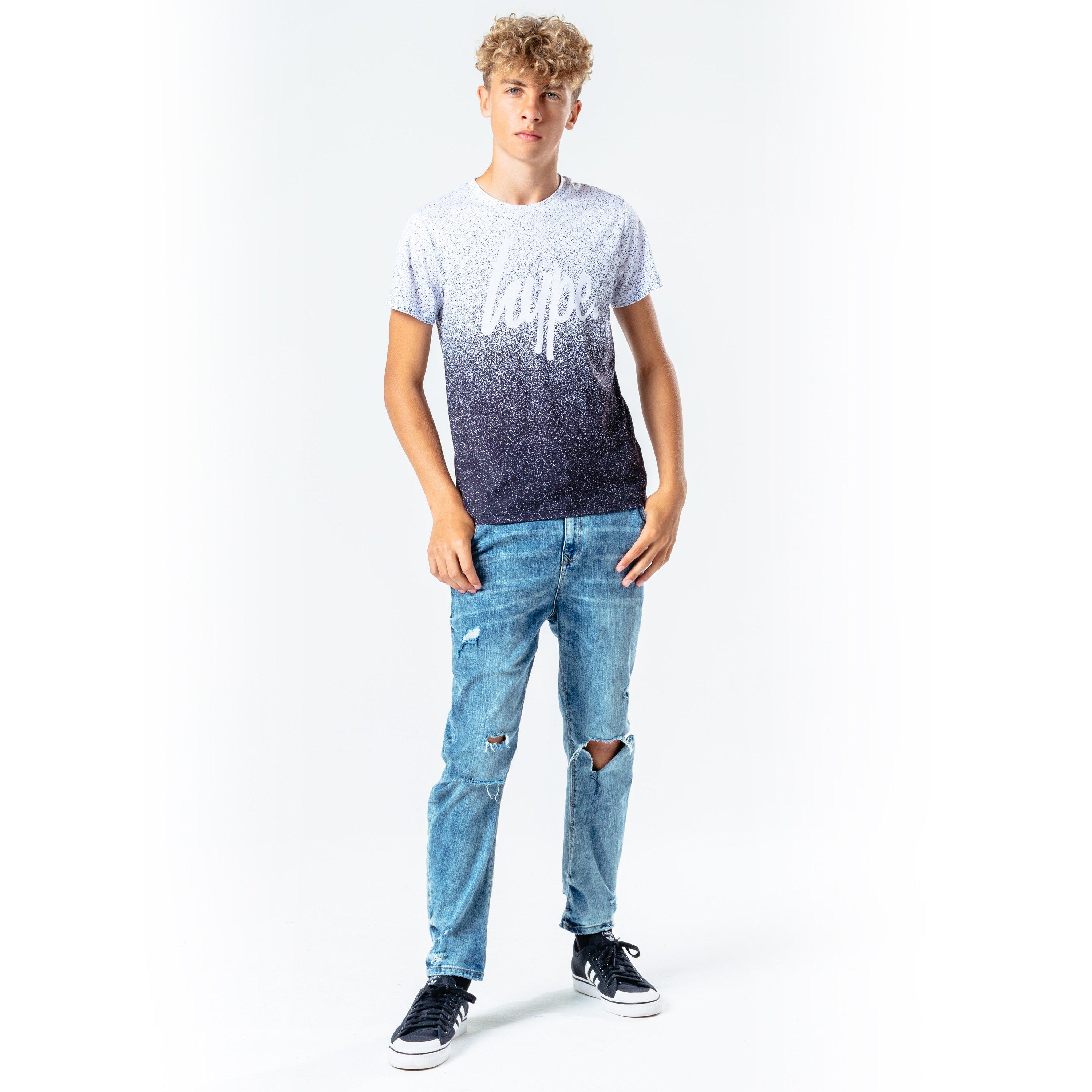 Preto/Branco - Hype - Speckle Fade Kids T-Shirt - 3
