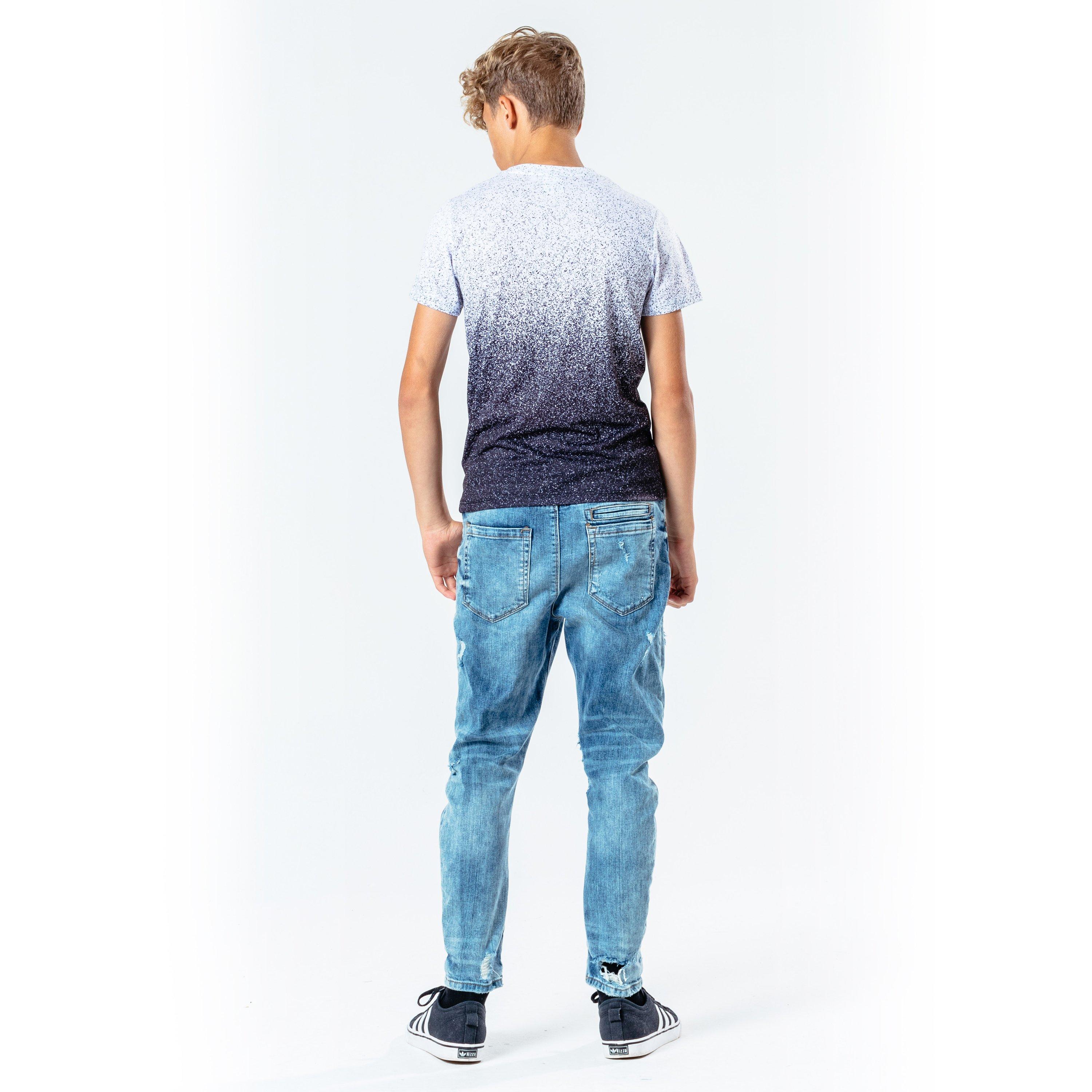 Preto/Branco - Hype - Speckle Fade Kids T-Shirt - 4