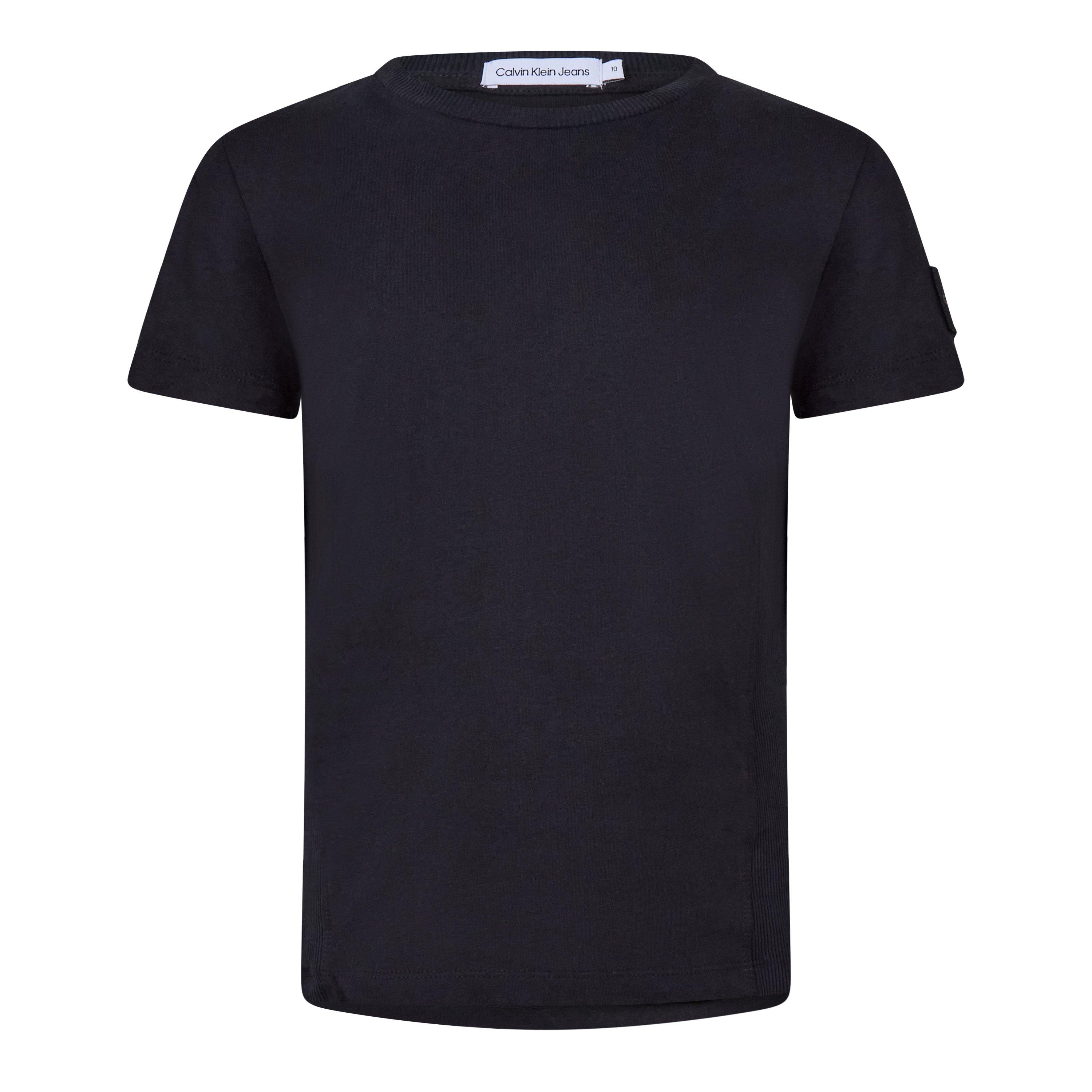 Zwart BEH - Calvin Klein Jeans - Children's Badge T Shirt - 1