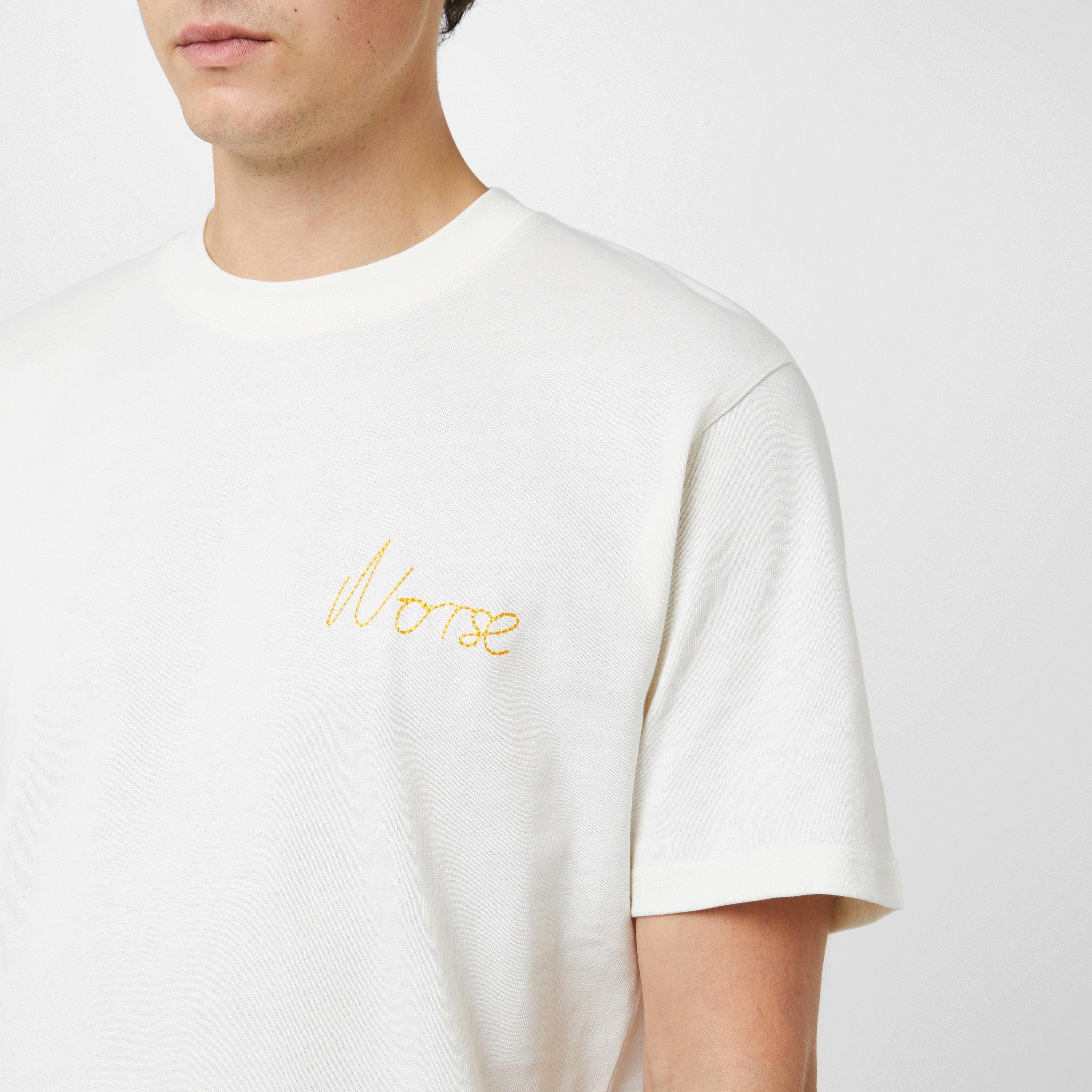 Ecru - Norse Projects - Johannes Chain Stich Logo Tee - 2
