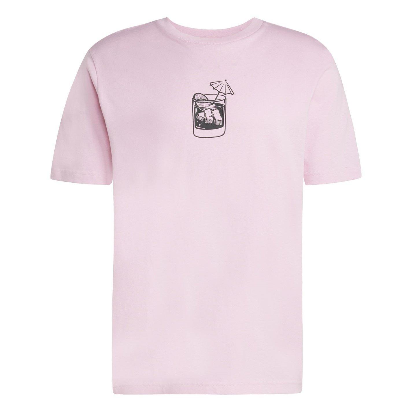 Adidas Men's Graphic Logo T-Shirt - Pink Drink - XL