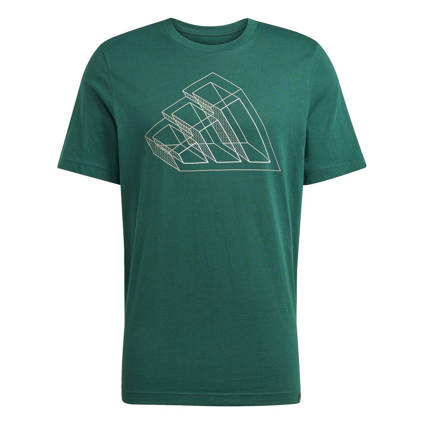 Adidas Men's Graphic Logo T-Shirt - Col Green - M