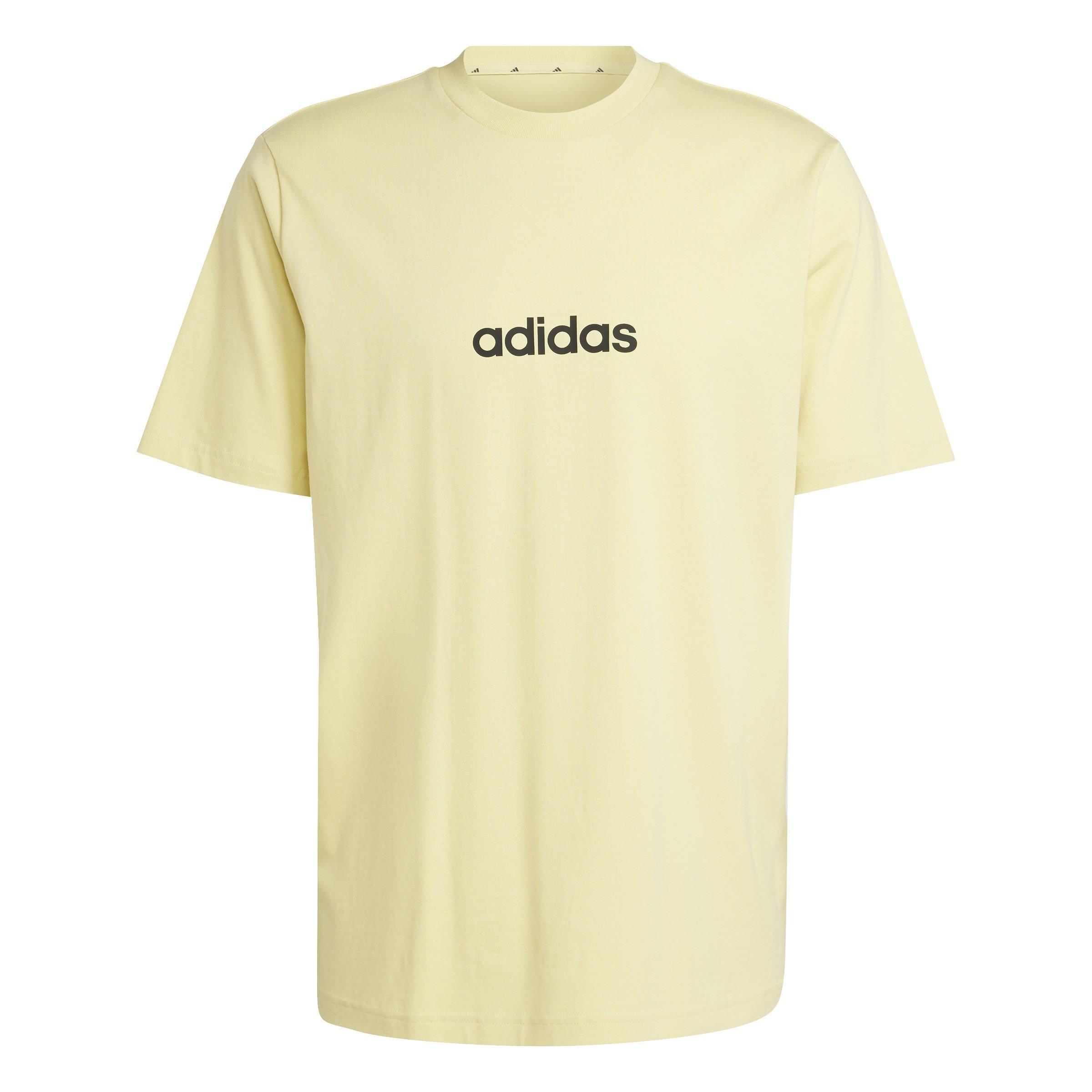 Adidas Men's Graphic Logo T-Shirt - Yellow Linear - XL