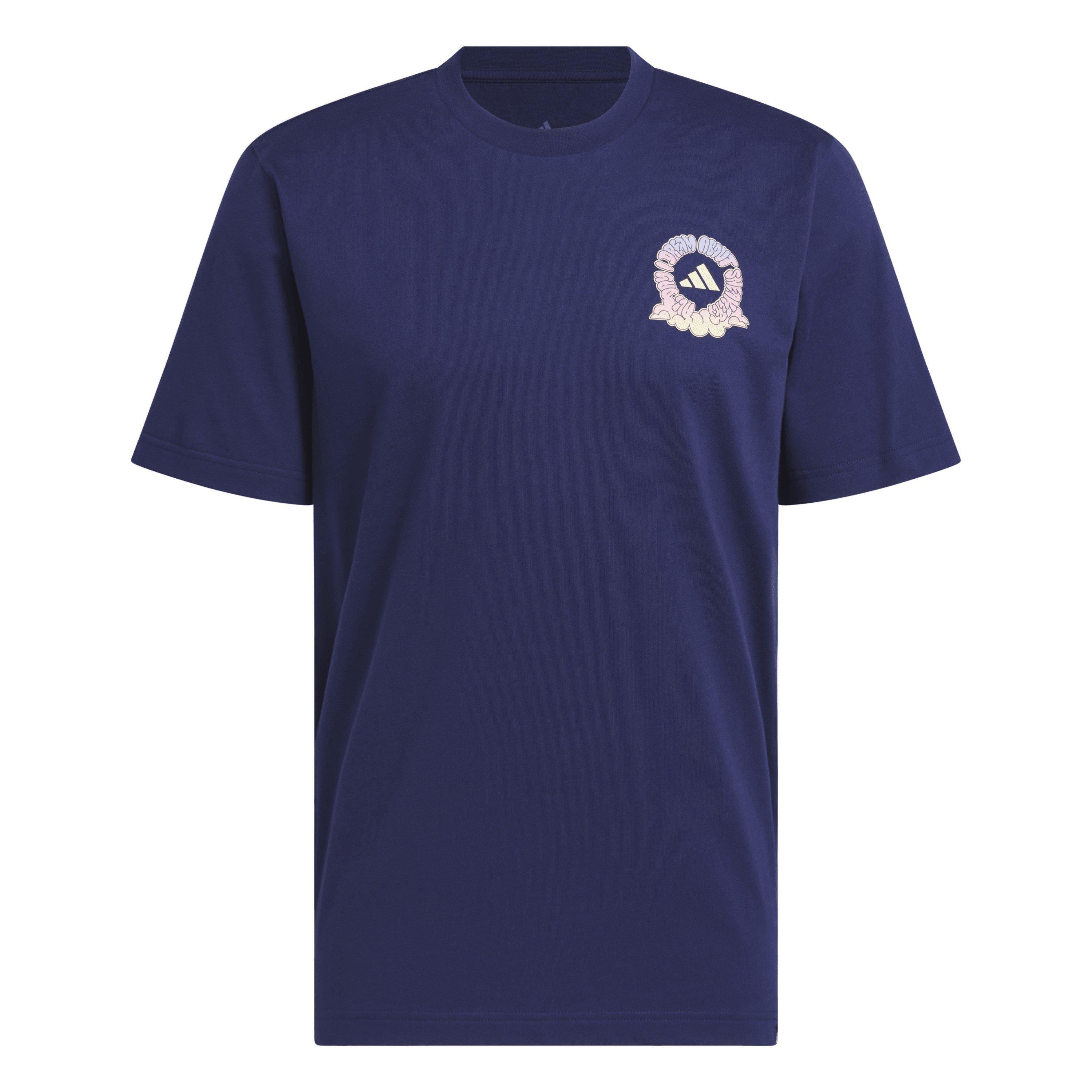 Adidas Men's Graphic Logo T-Shirt - City Dark Blue - S