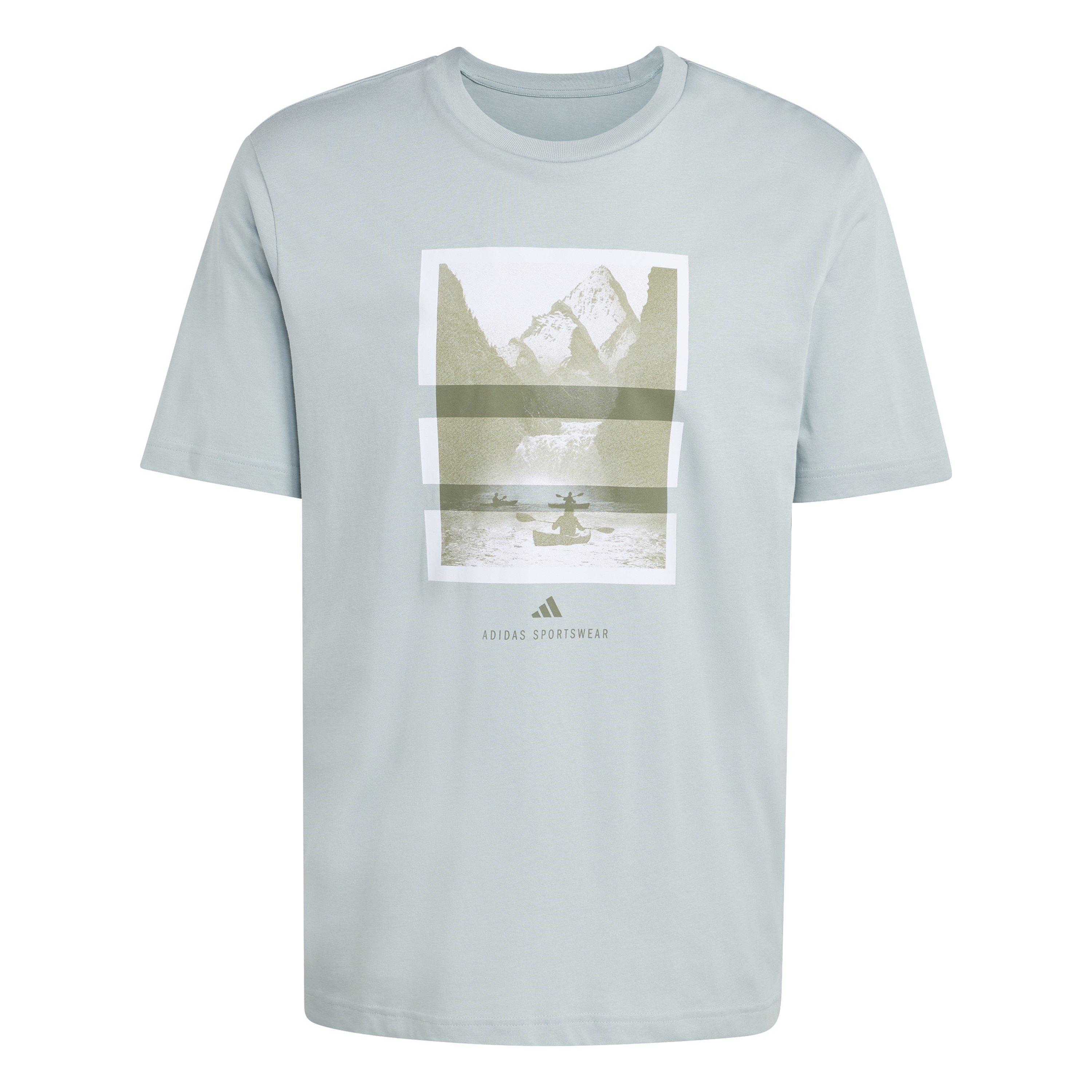 Adidas Men's Graphic Logo T-Shirt - Green Outdoor - 2XL