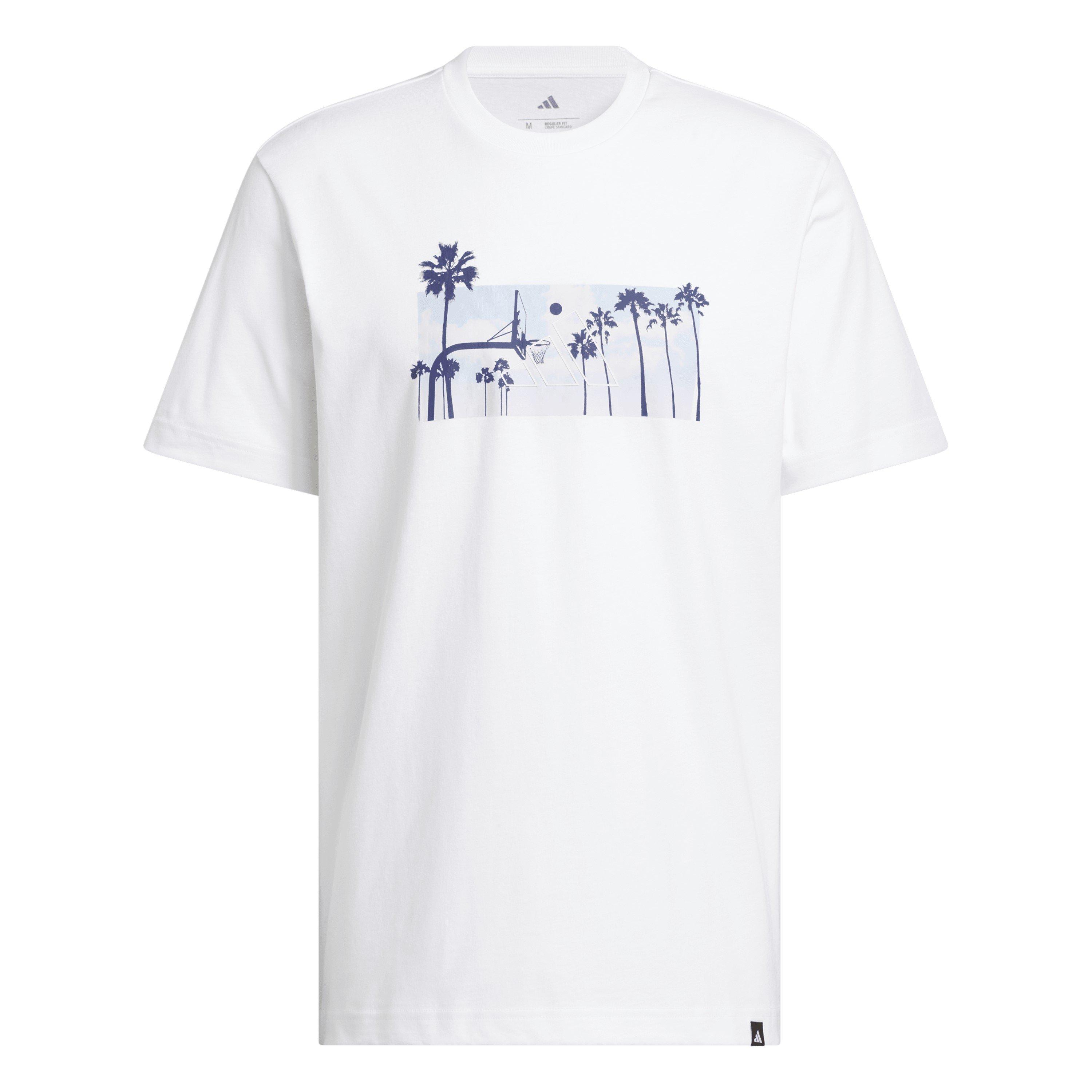 Adidas Men's Graphic Logo T-Shirt - Palm Photo - L