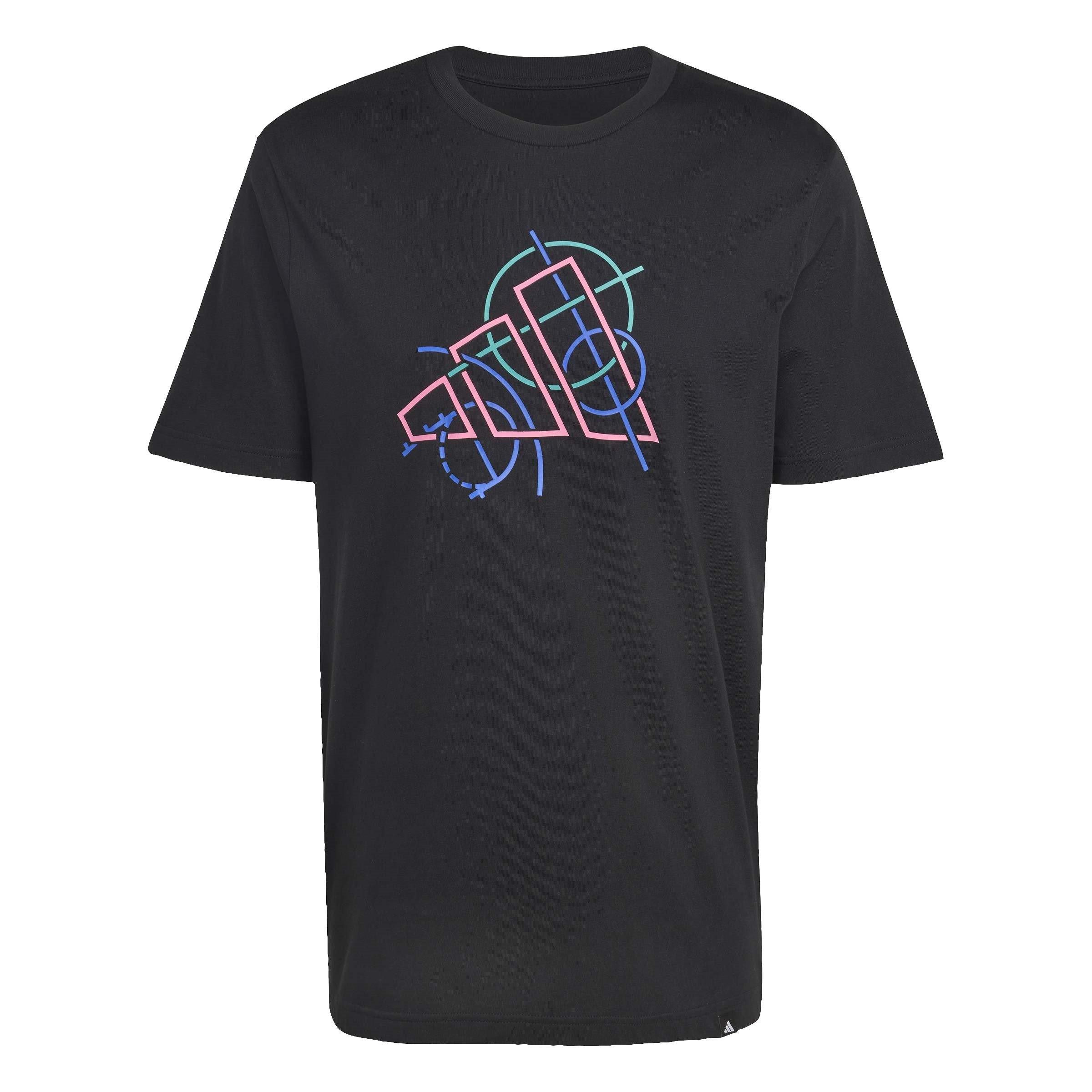 Adidas Men's Graphic Logo T-Shirt - Black Bos - XL