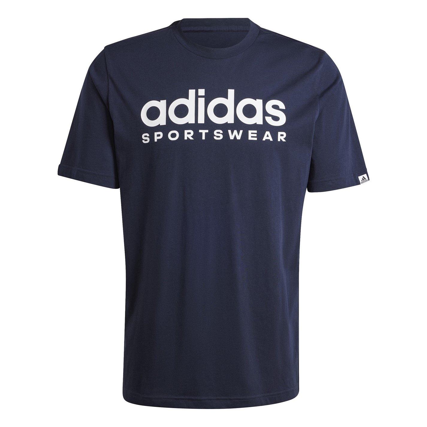 Adidas Men's Graphic Logo T-Shirt - Navy Spw - L