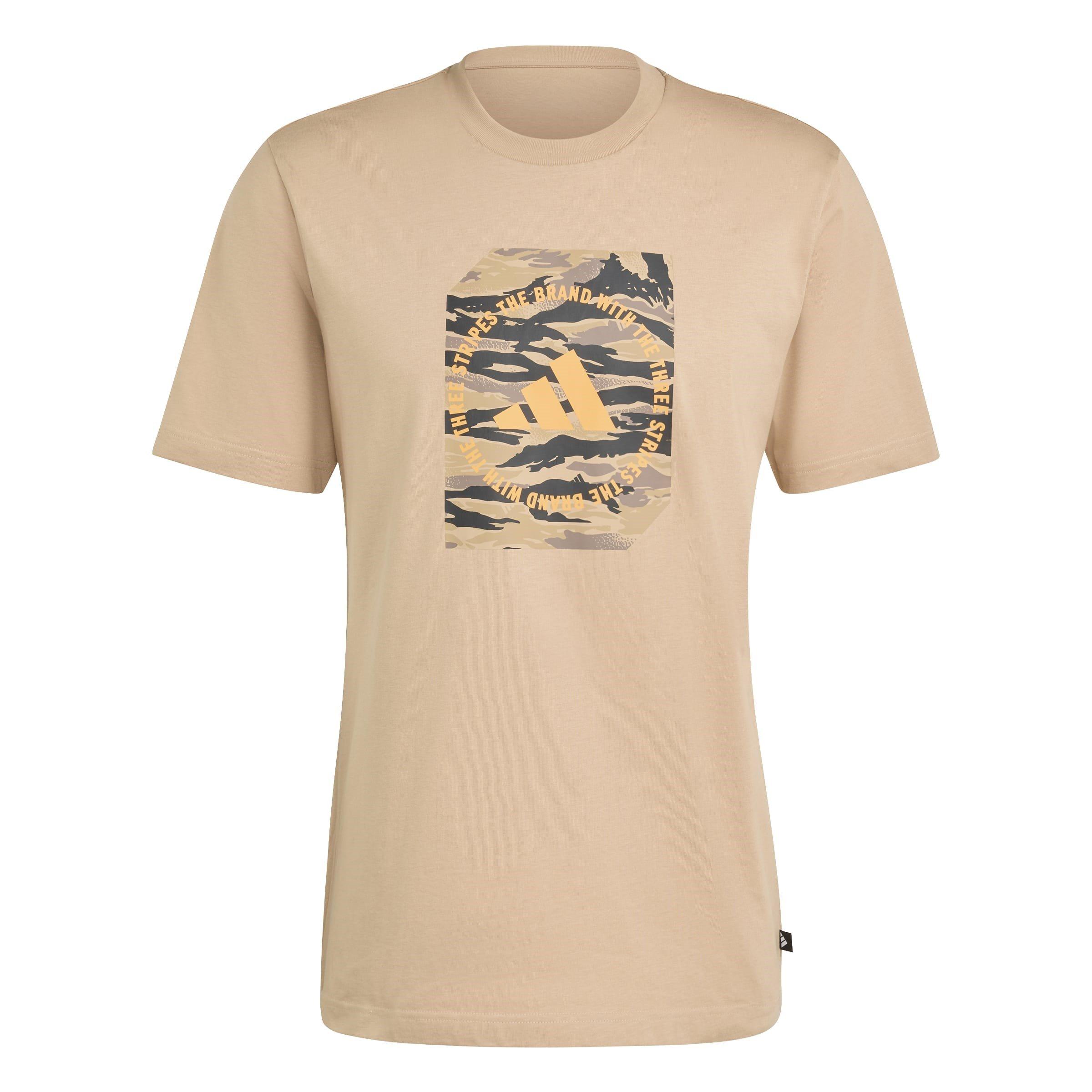 Adidas Men's Graphic Logo T-Shirt - Sandstone Camo - XL