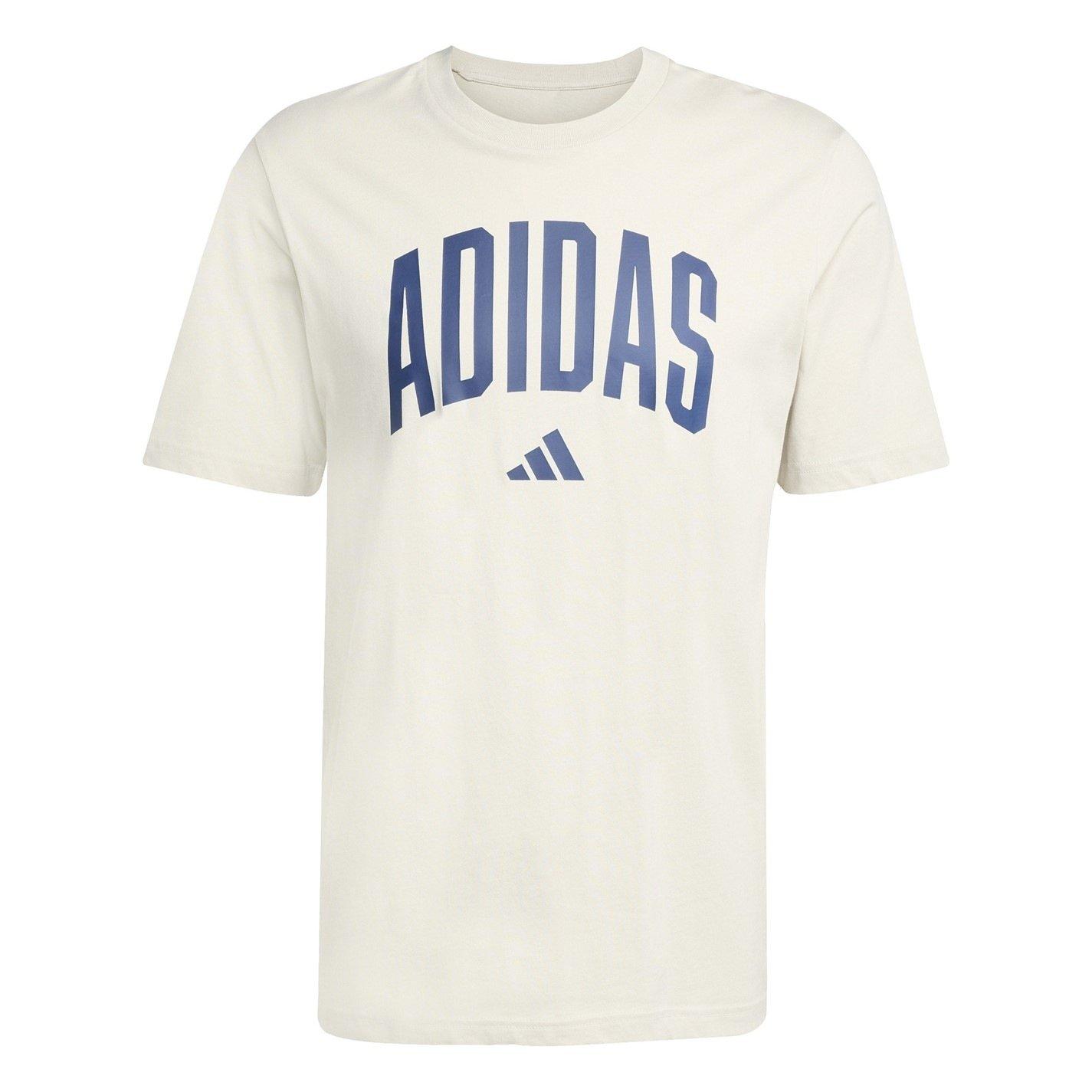Adidas Men's Graphic Logo T-Shirt - Wonder Alumina - S