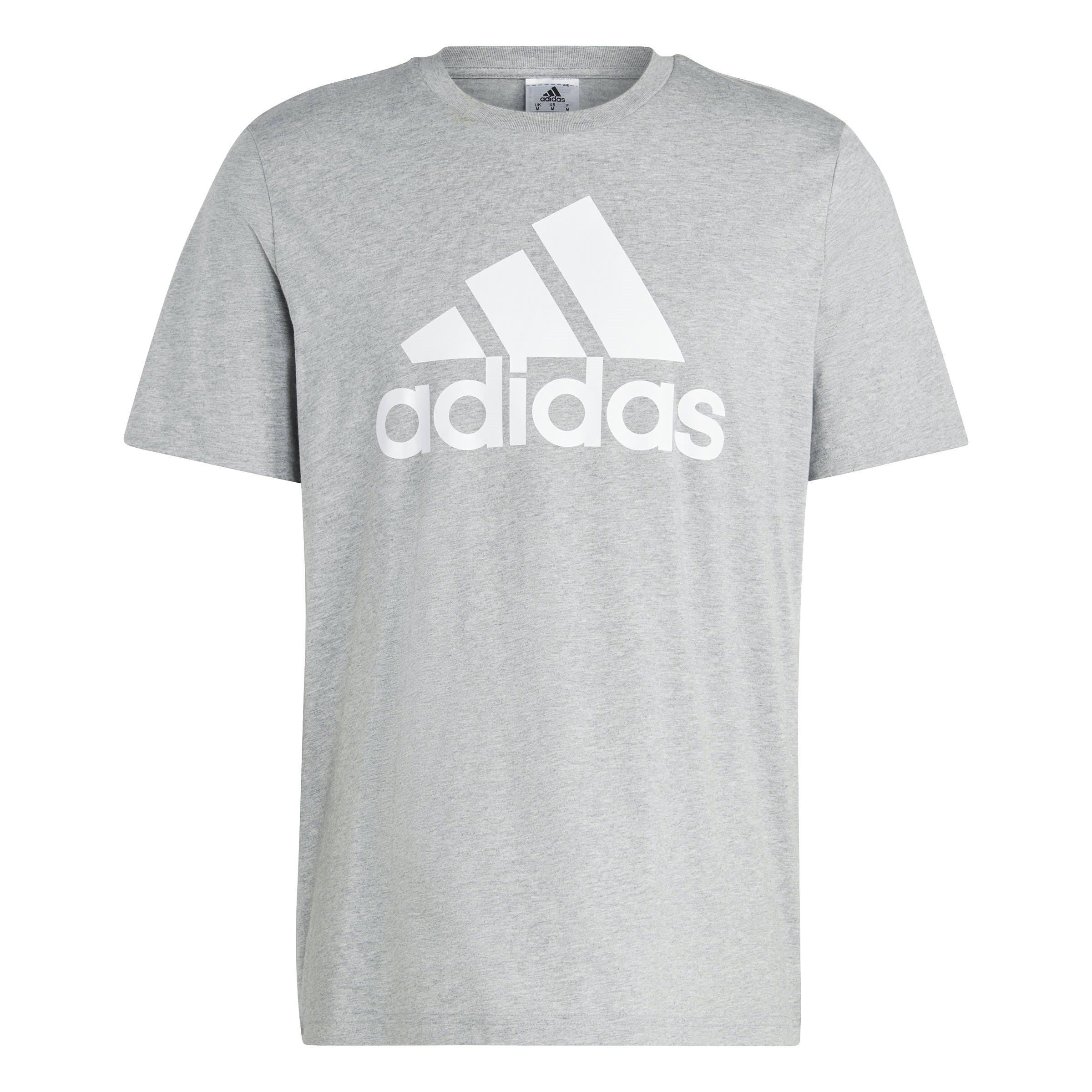 Adidas Men's Graphic Logo T-Shirt - Grey Bos - S