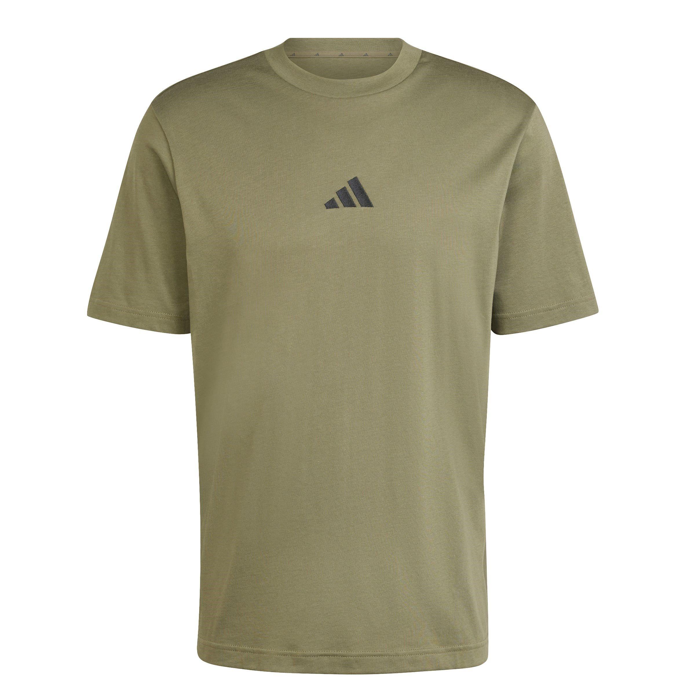 Adidas Men's Graphic Logo T-Shirt - Olive Strata Sl - 2XL