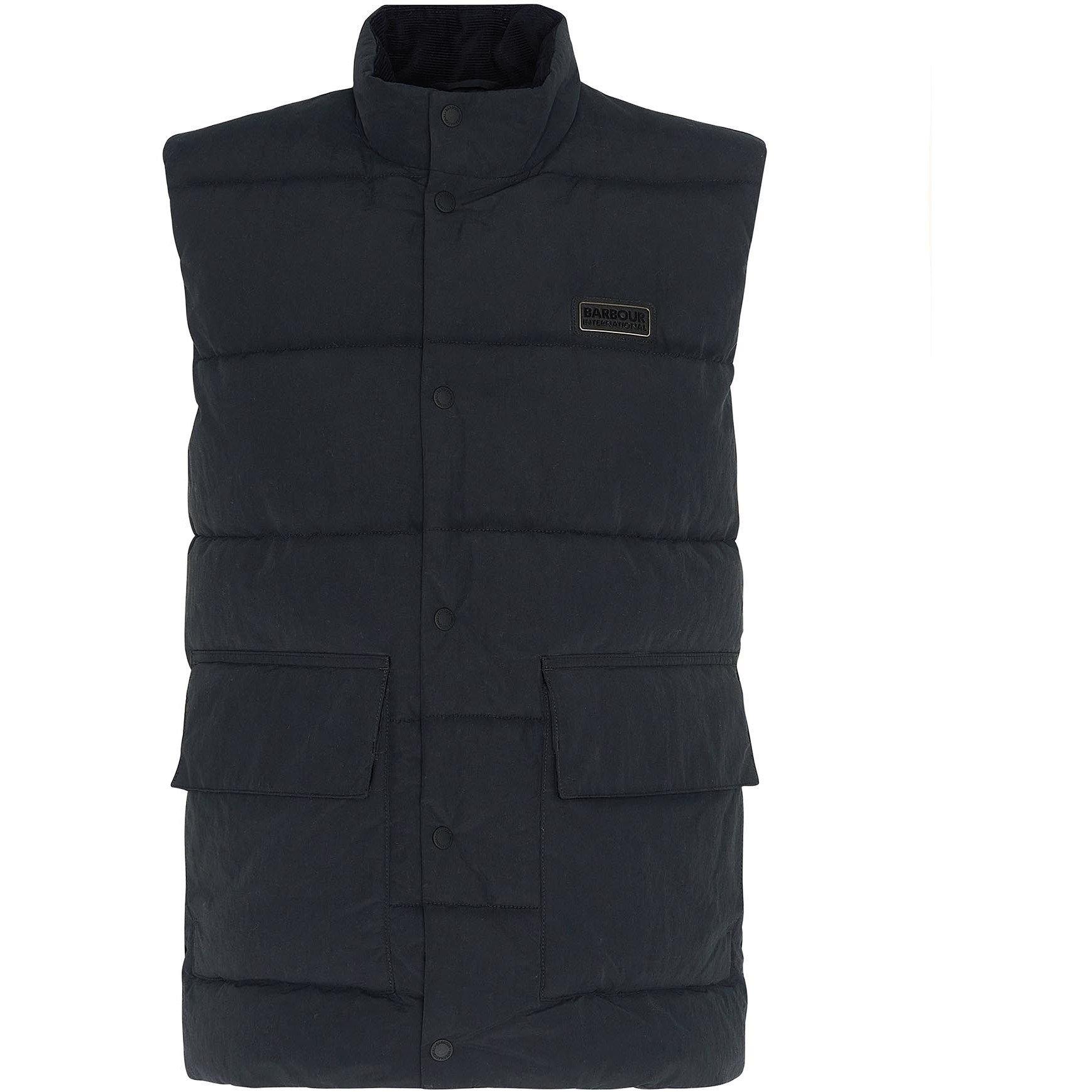 Black BK11 - Barbour International - Men's Morville Baffle Quilted Gilet - 7