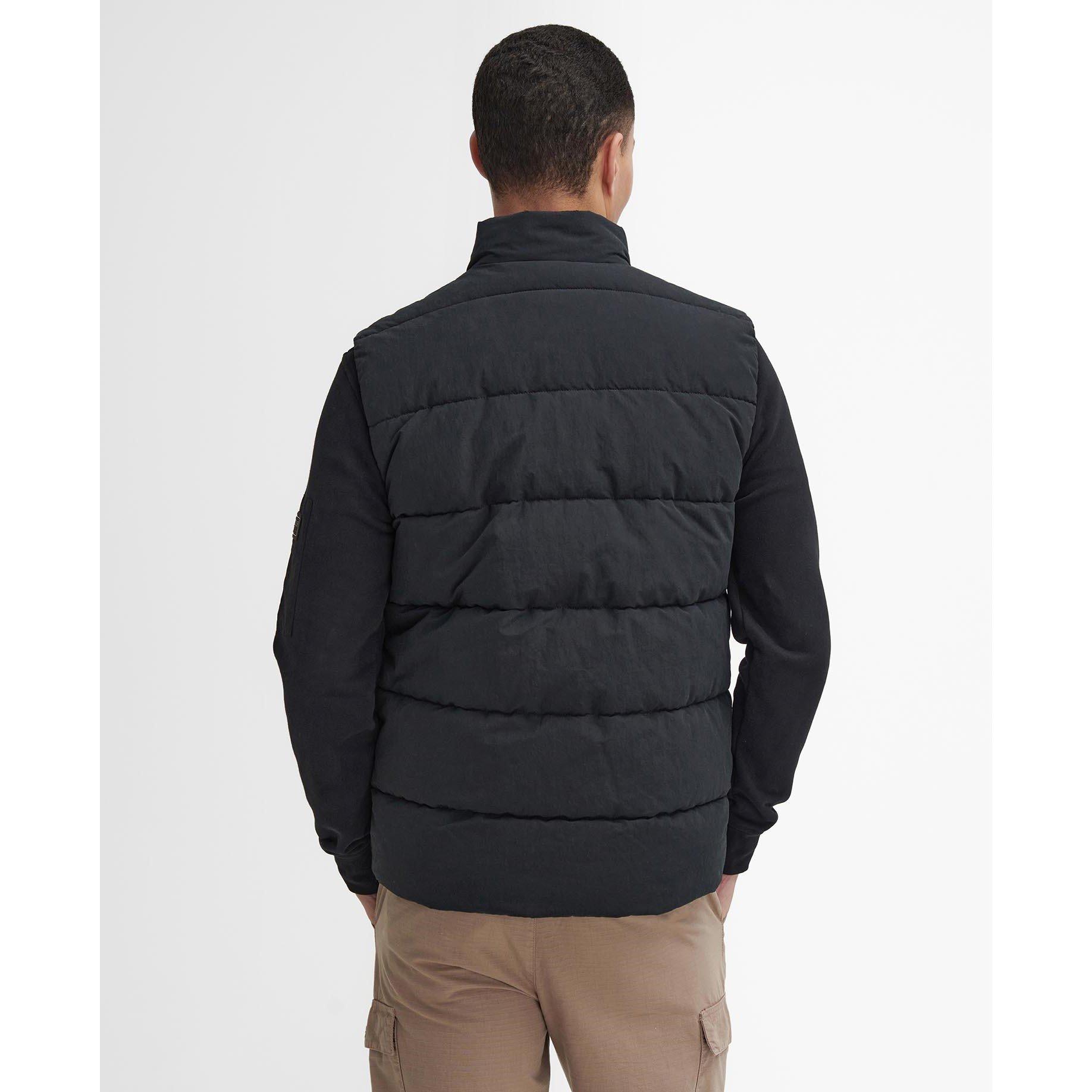 Black BK11 - Barbour International - Men's Morville Baffle Quilted Gilet - 3