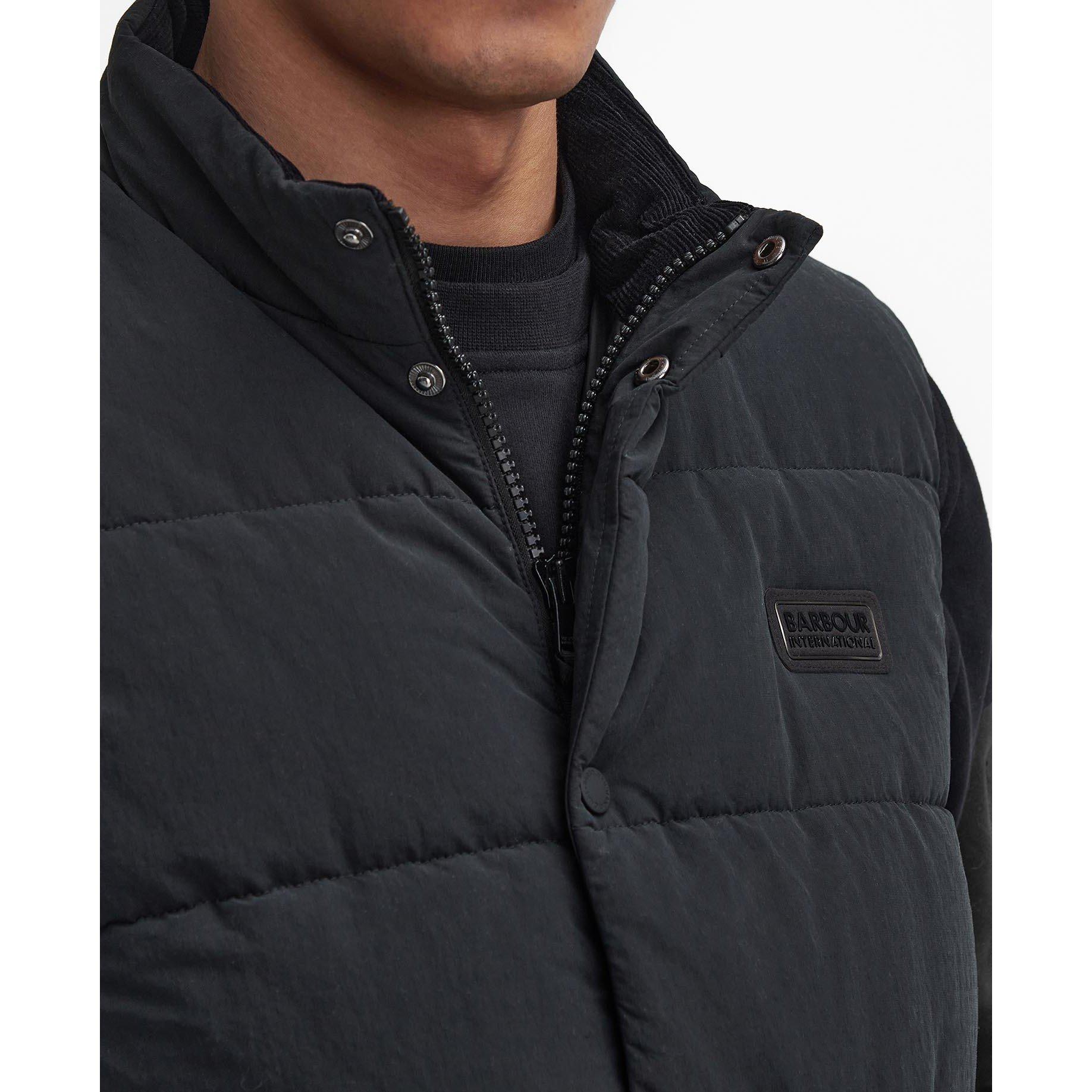 Black BK11 - Barbour International - Men's Morville Baffle Quilted Gilet - 5