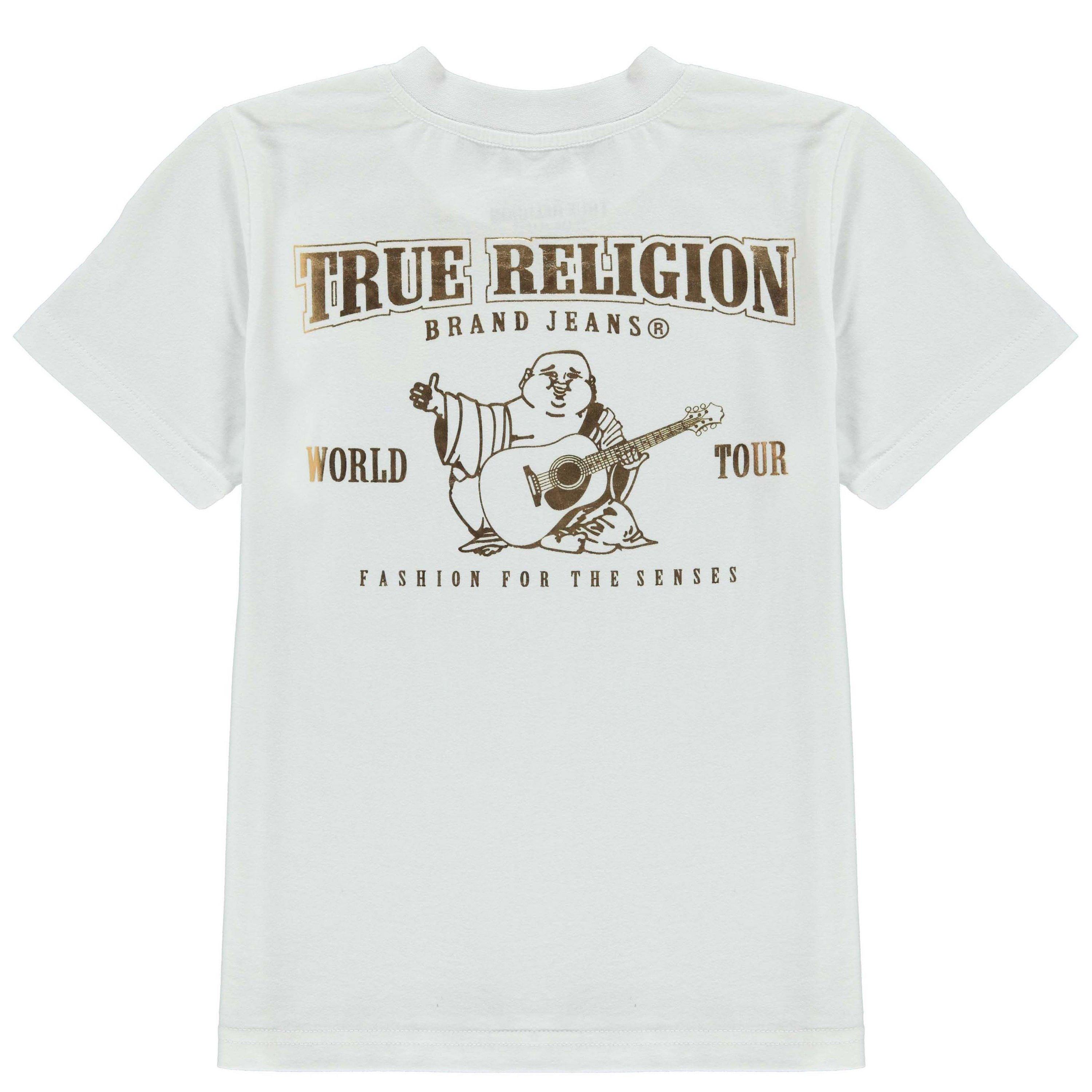 Weiß - True Religion - True Religion Horseshoe Crew T Shirt - 2