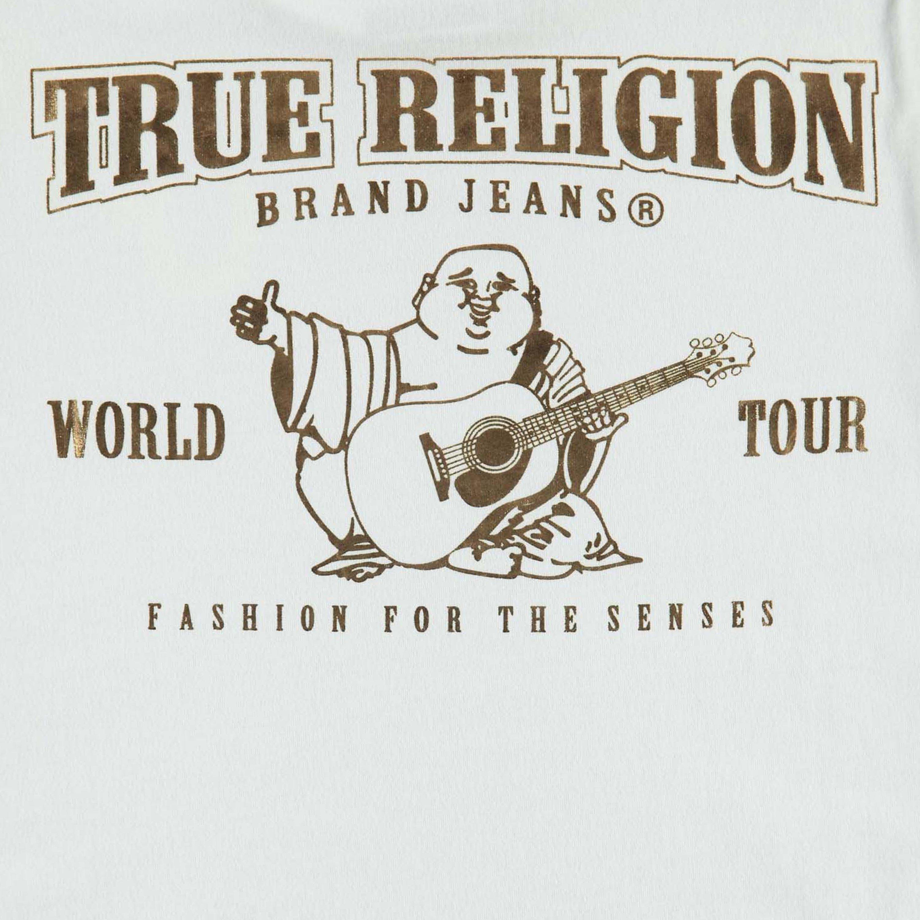 Weiß - True Religion - True Religion Horseshoe Crew T Shirt - 4